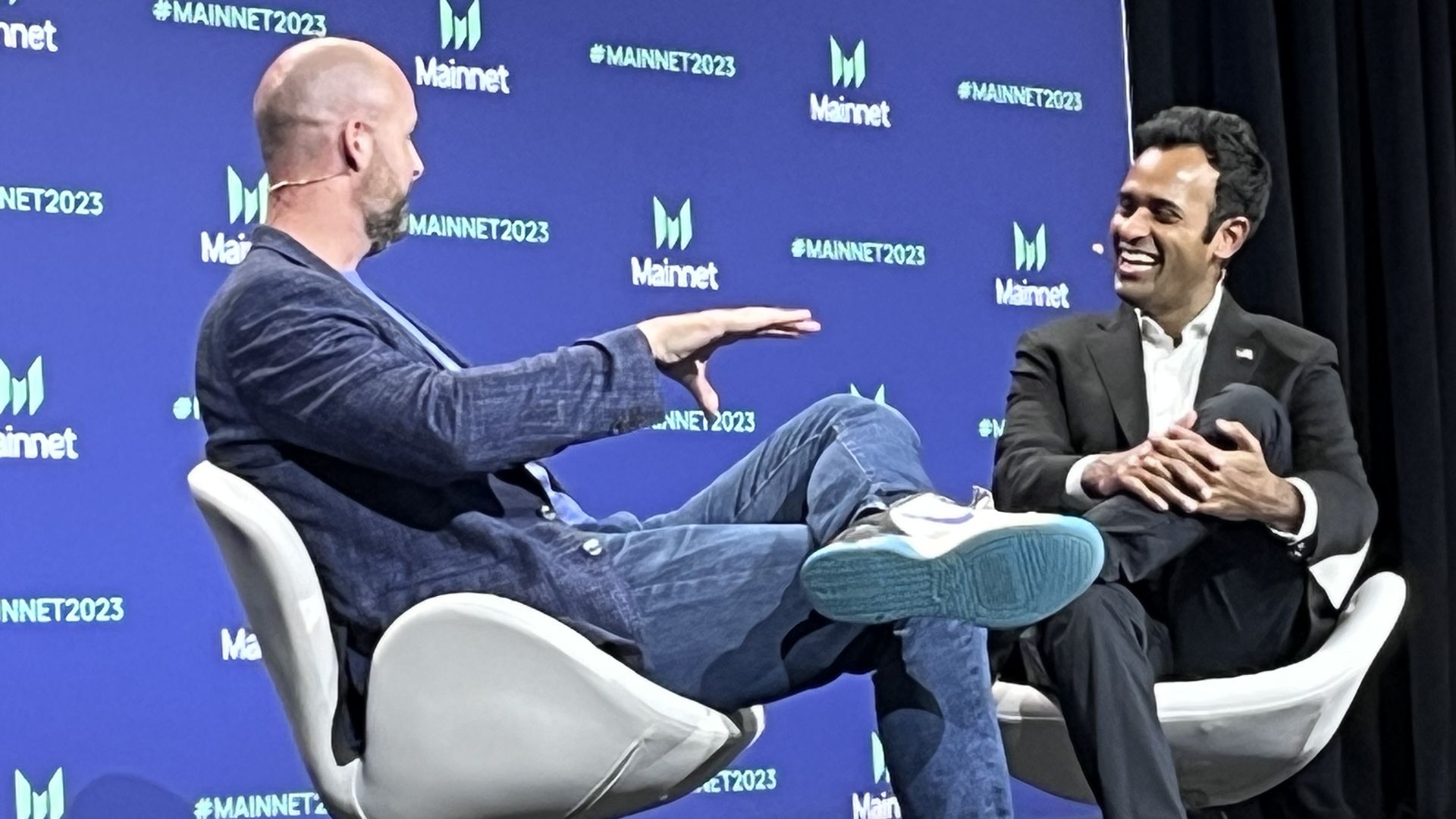 Ramaswamy goes after regulators at crypto event