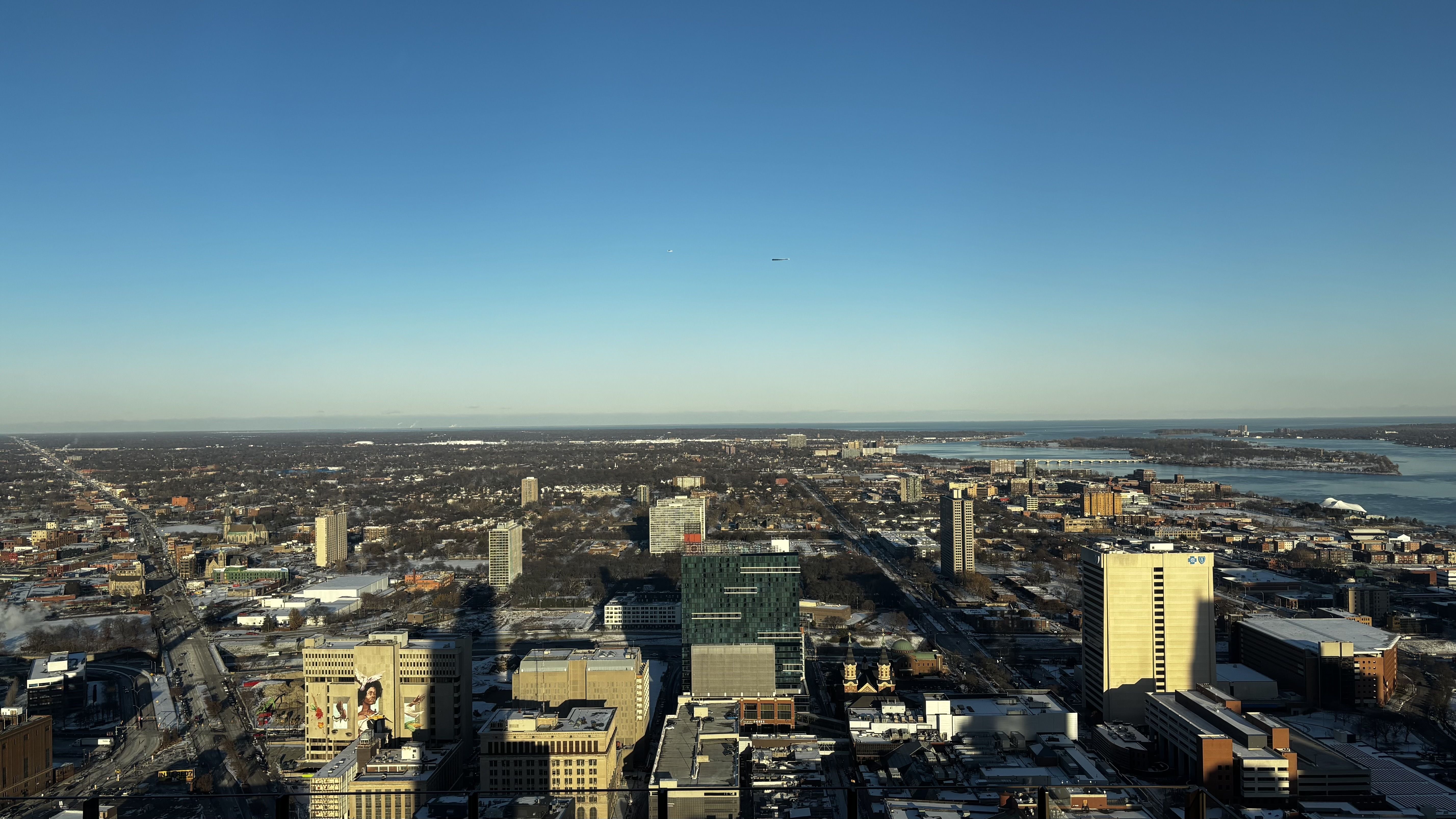 An eastward view of the city from Hudson's.