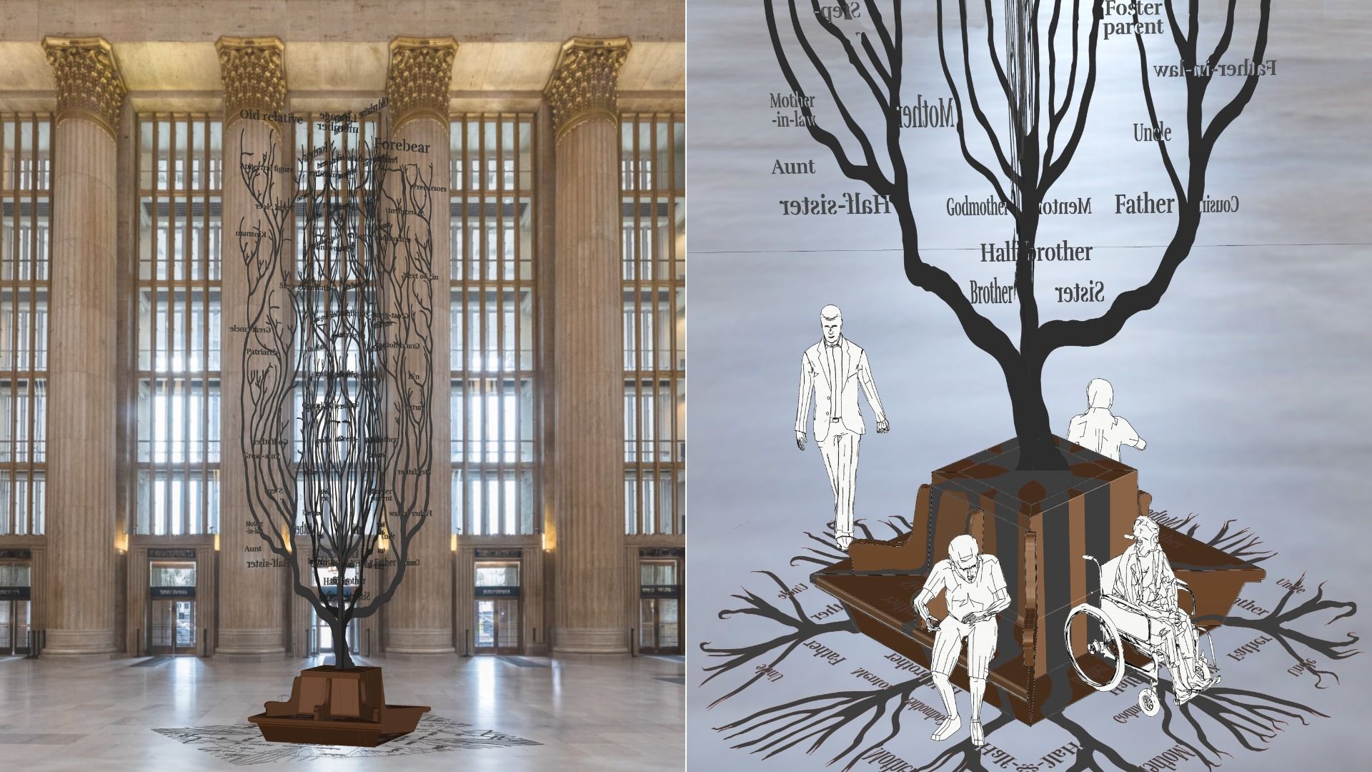 A rendering of Paul Ramírez Jonas' "Our Ancestors Knew We Were Coming."
