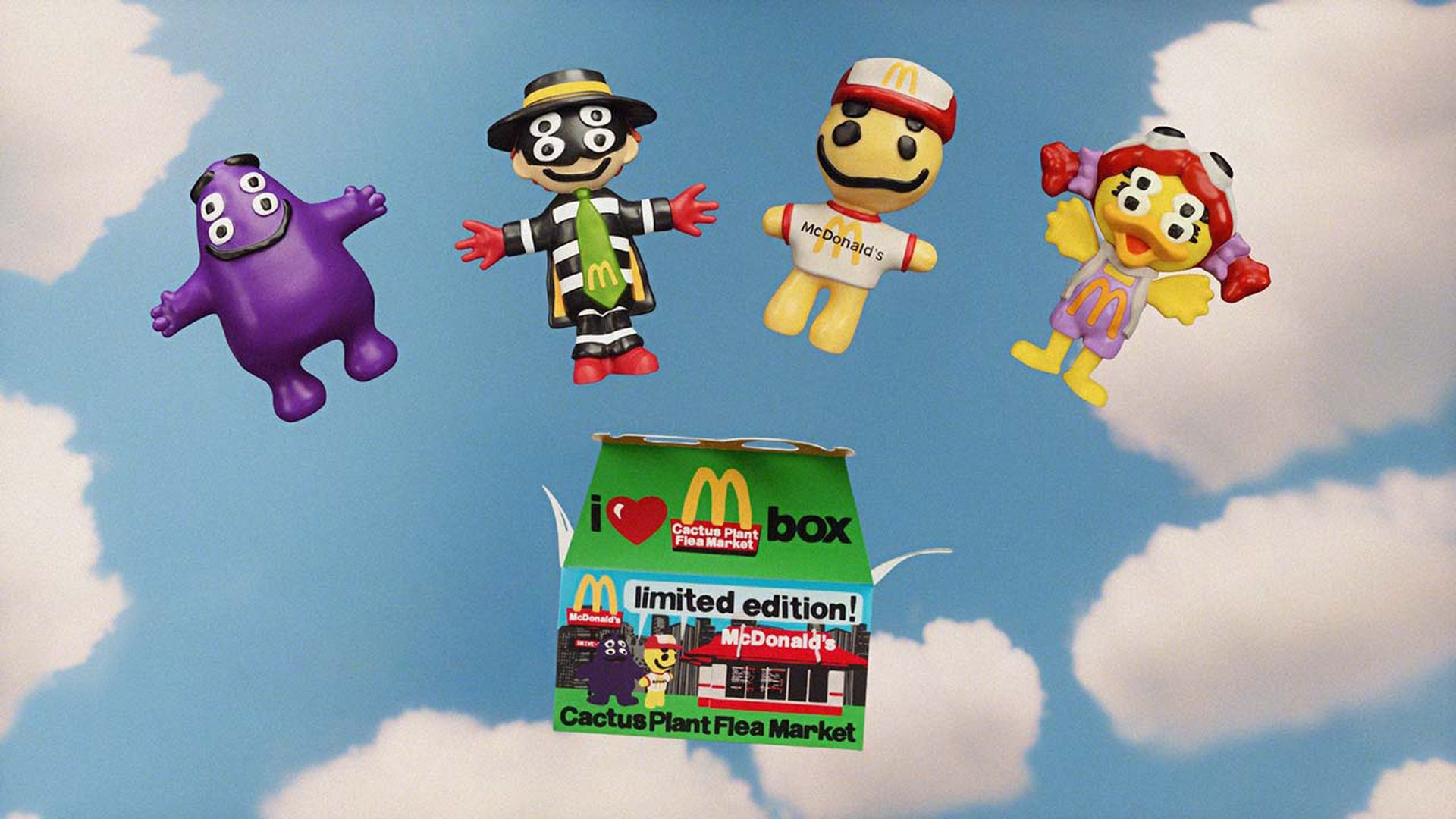 McDonald's adult Happy Meal with Cactus Plant Flea Market toys release today