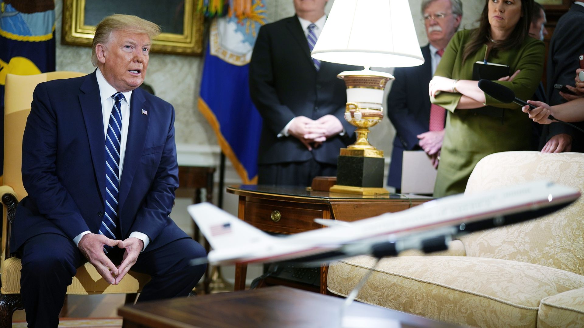 President Donald Trump in the Oval Office