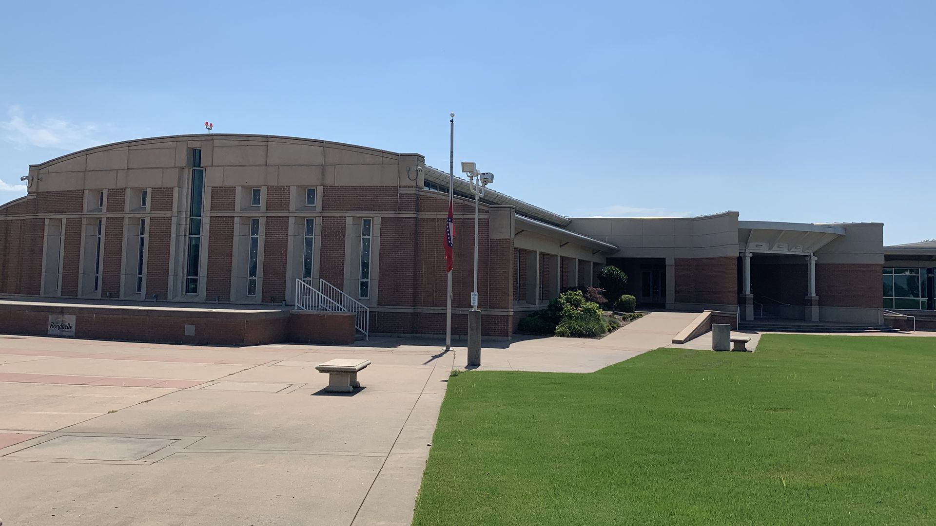 The outside of the Jones Center