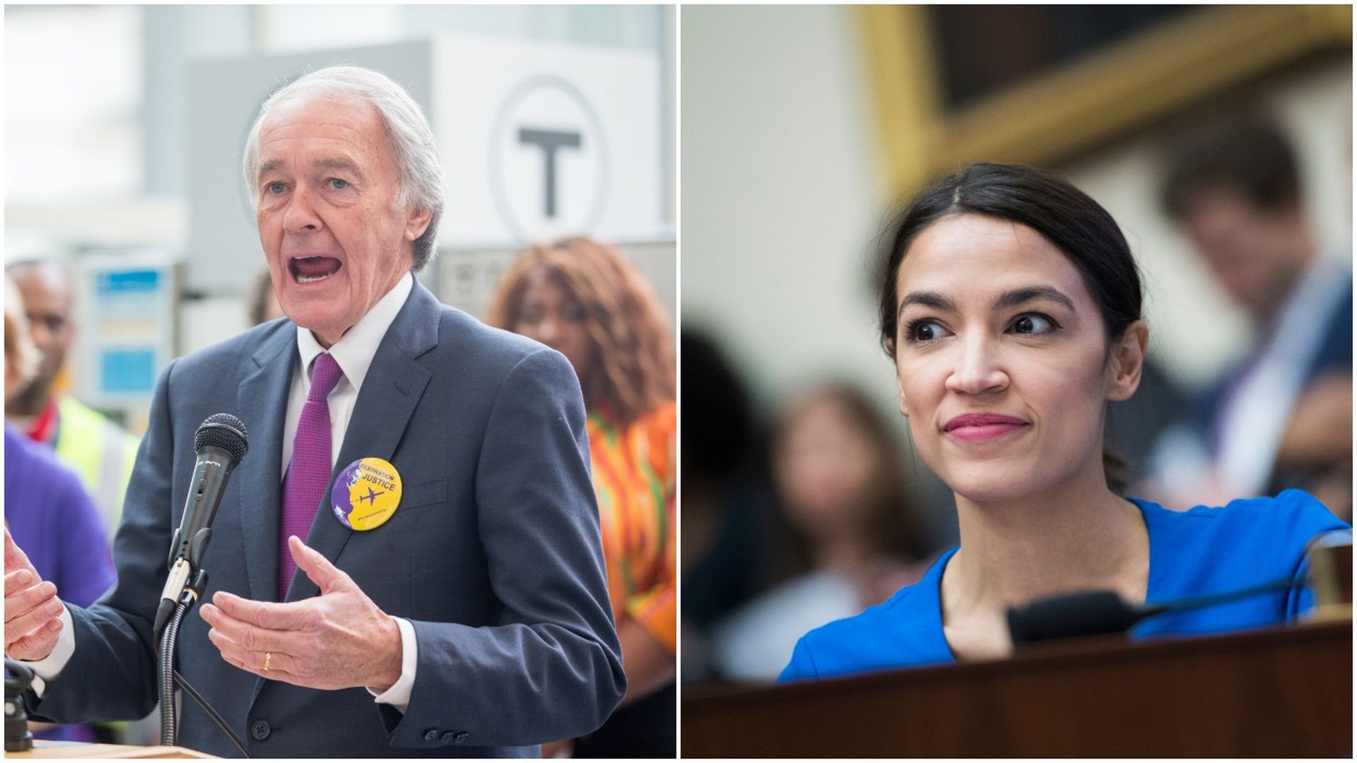 Ed Markey and AOC