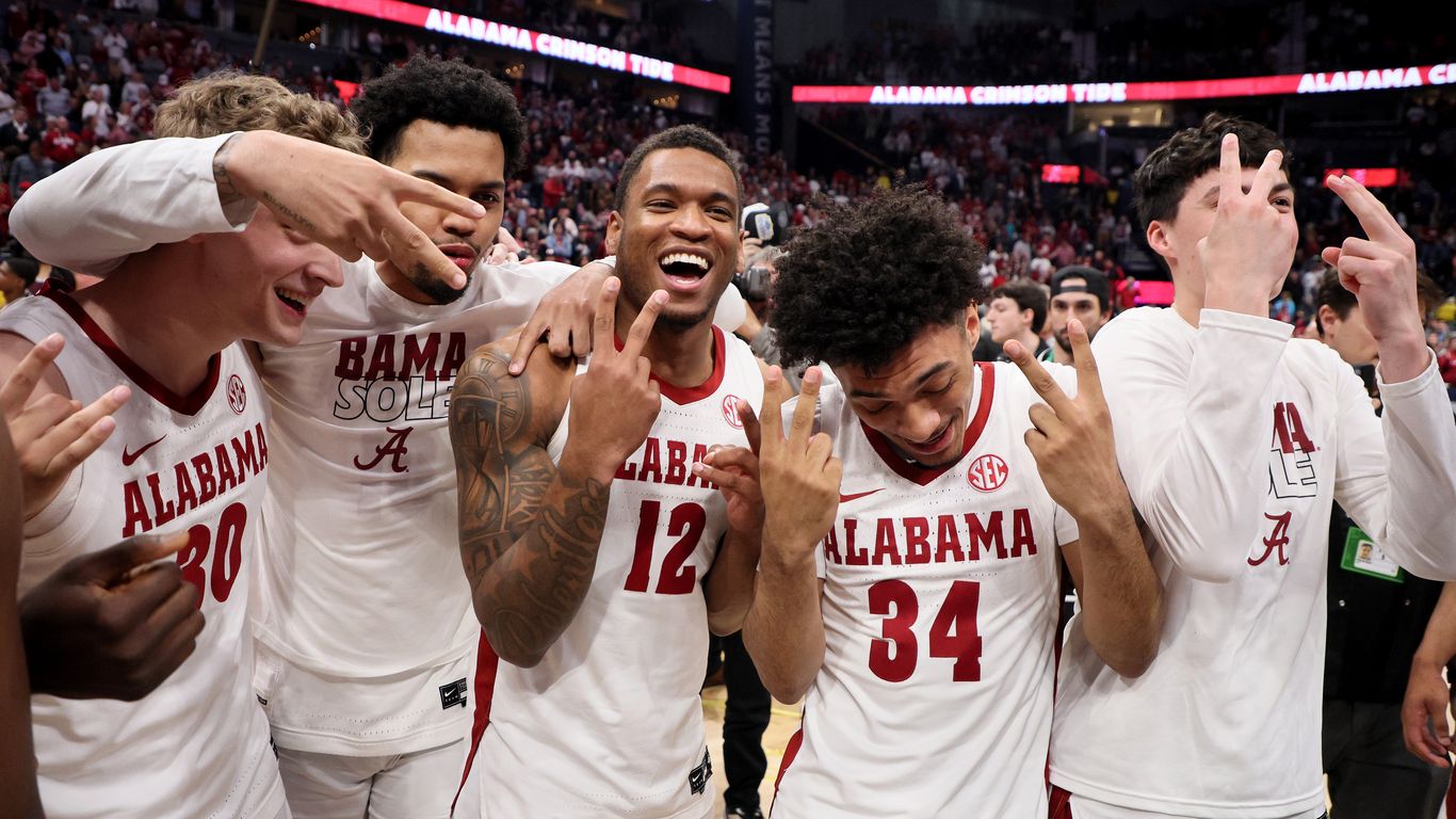 Men's bracket: Tide on top