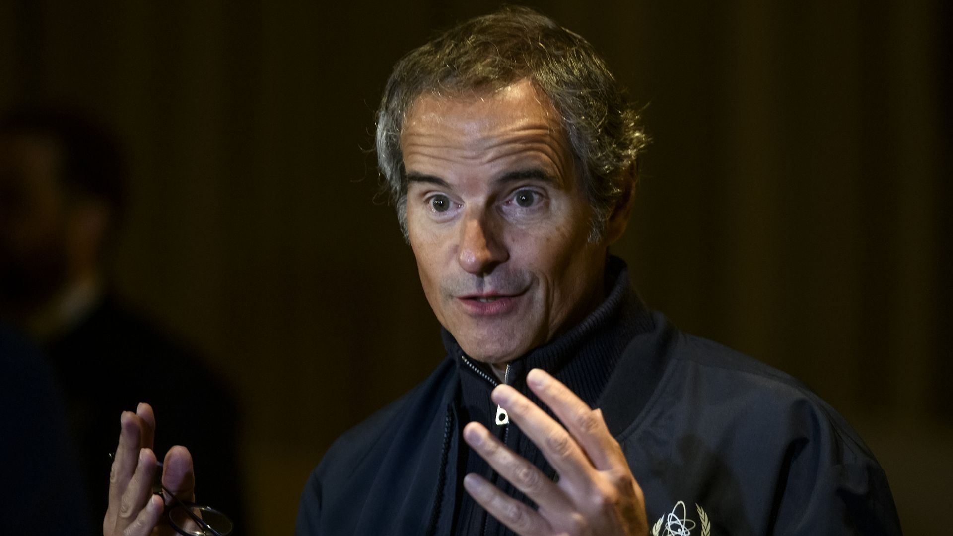 International Atomic Energy Agency Director-General Rafael Mariano Grossi during a briefing in Kyiv, Ukraine, in October 2022.