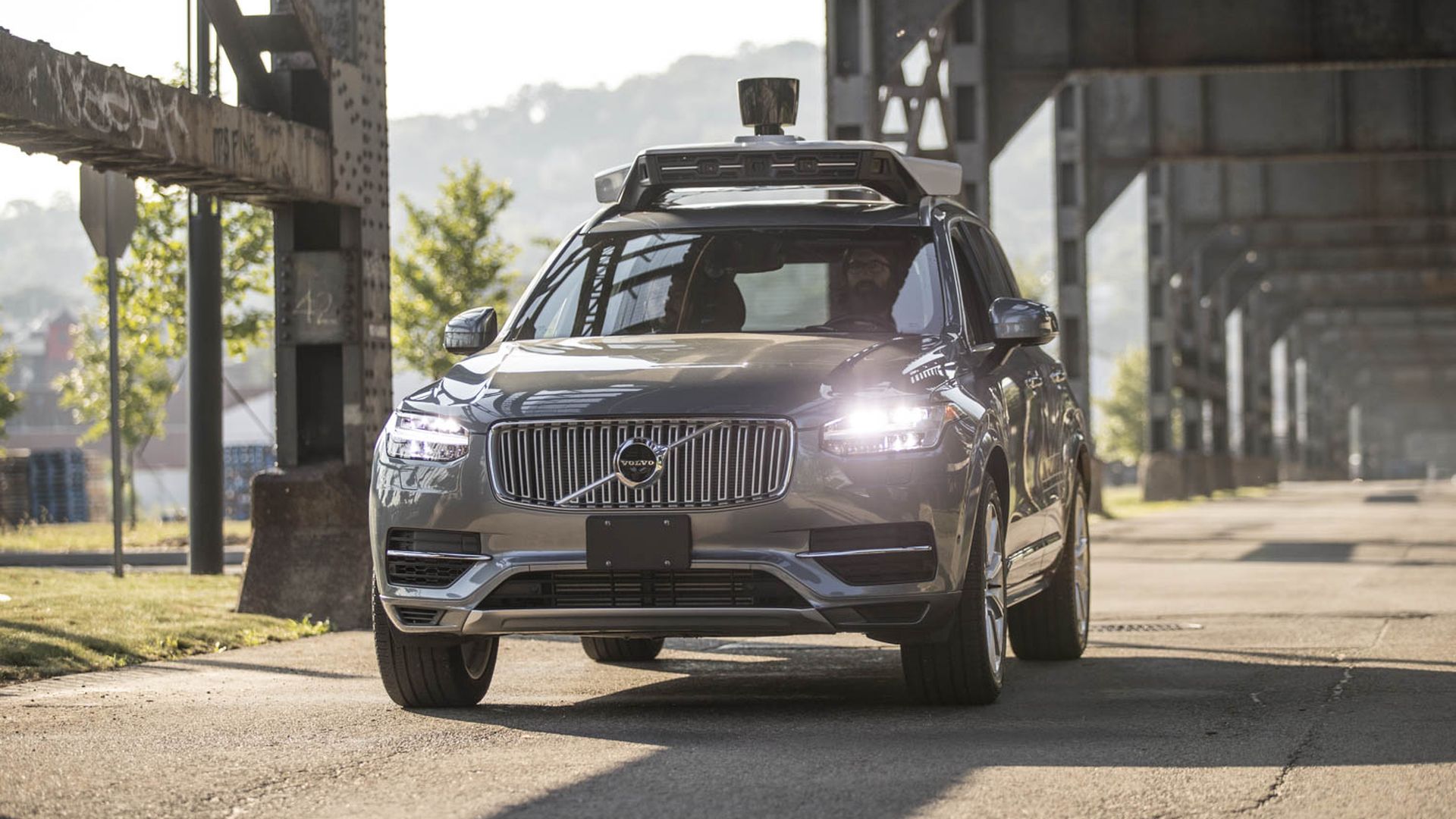 Image of Uber self-driving car