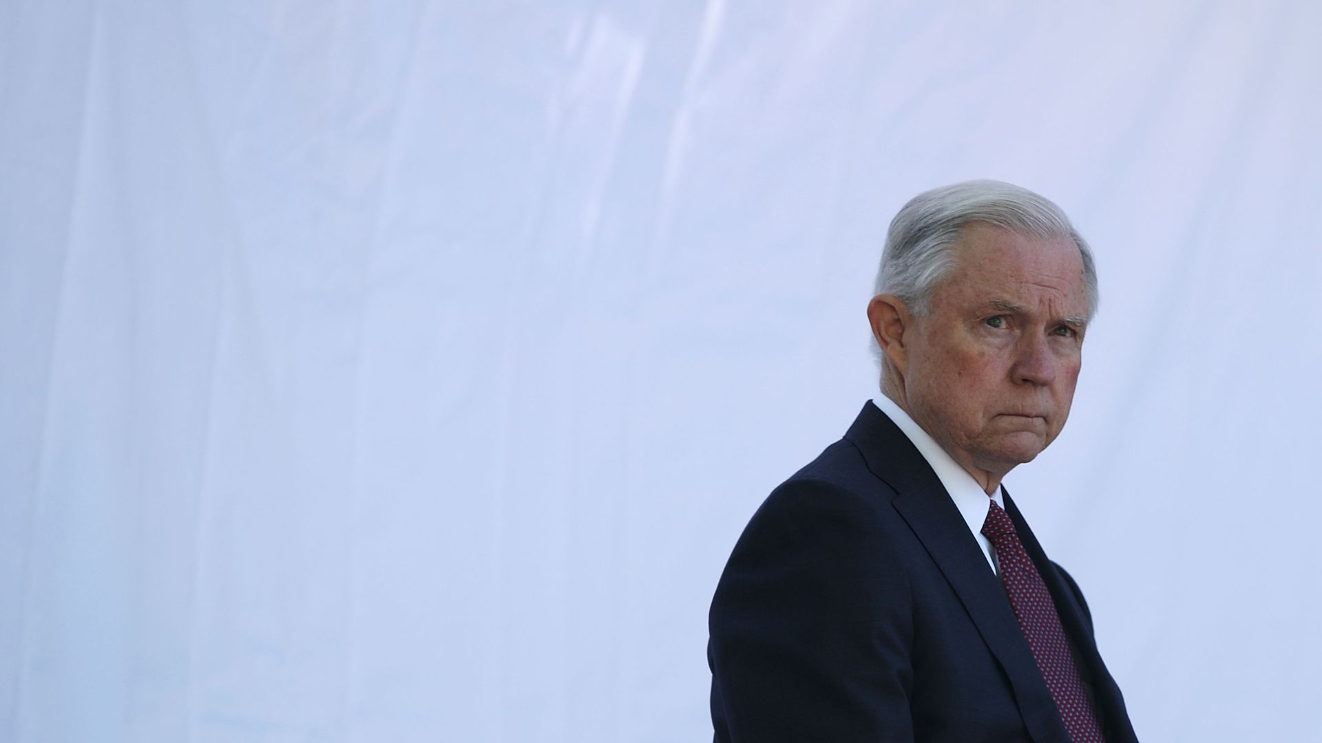 Jeff Sessions scowling