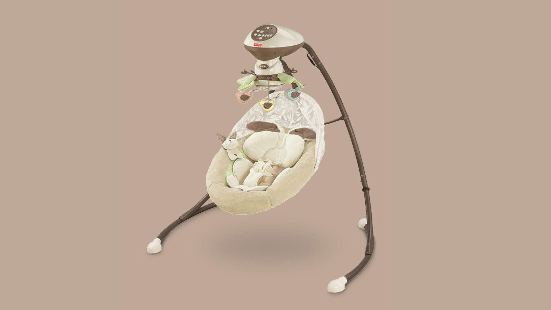 A photo of the swing over a beige backdrop