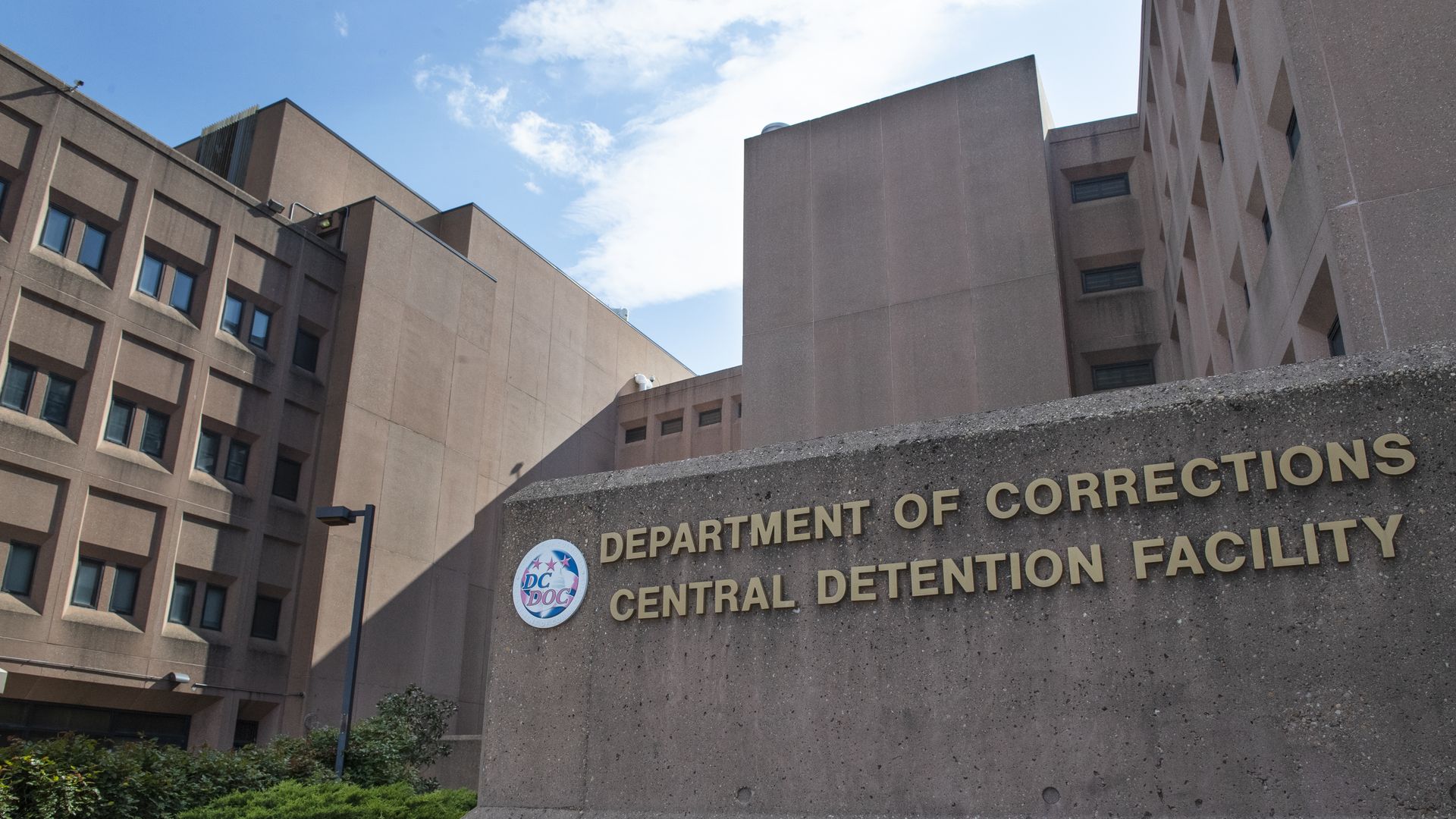 Picture of the D.C. Department of Corrections building