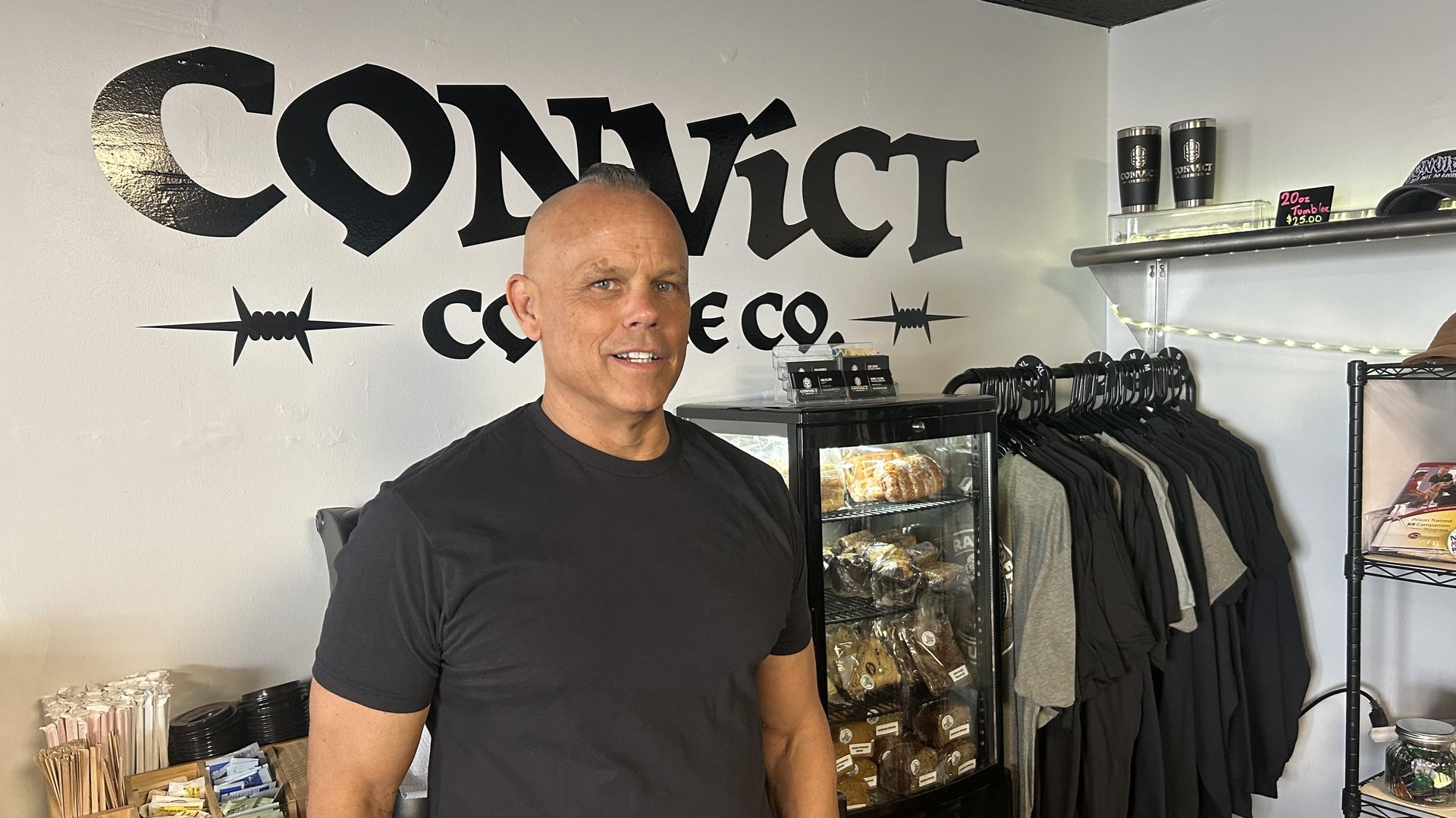 Convict Coffee founder Dan Klehm at his Parker shop