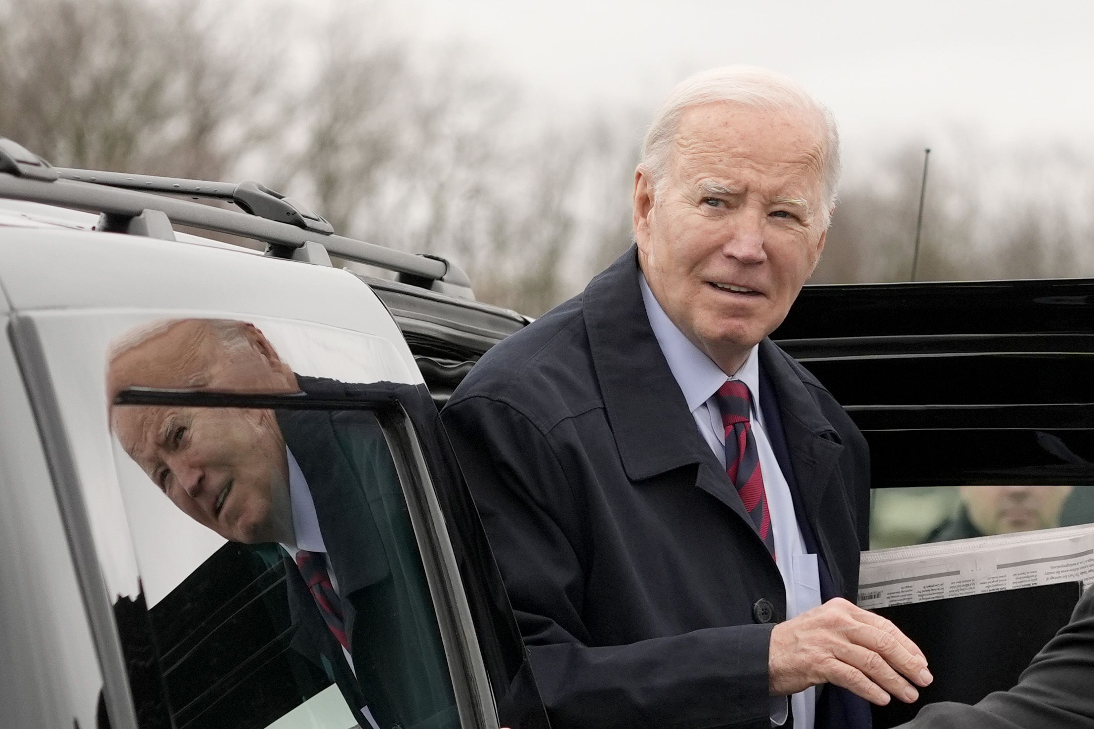 President Joe Biden arrives to board Air Force One, Tuesday, March 5, 2024, in Hagerstown, Md.