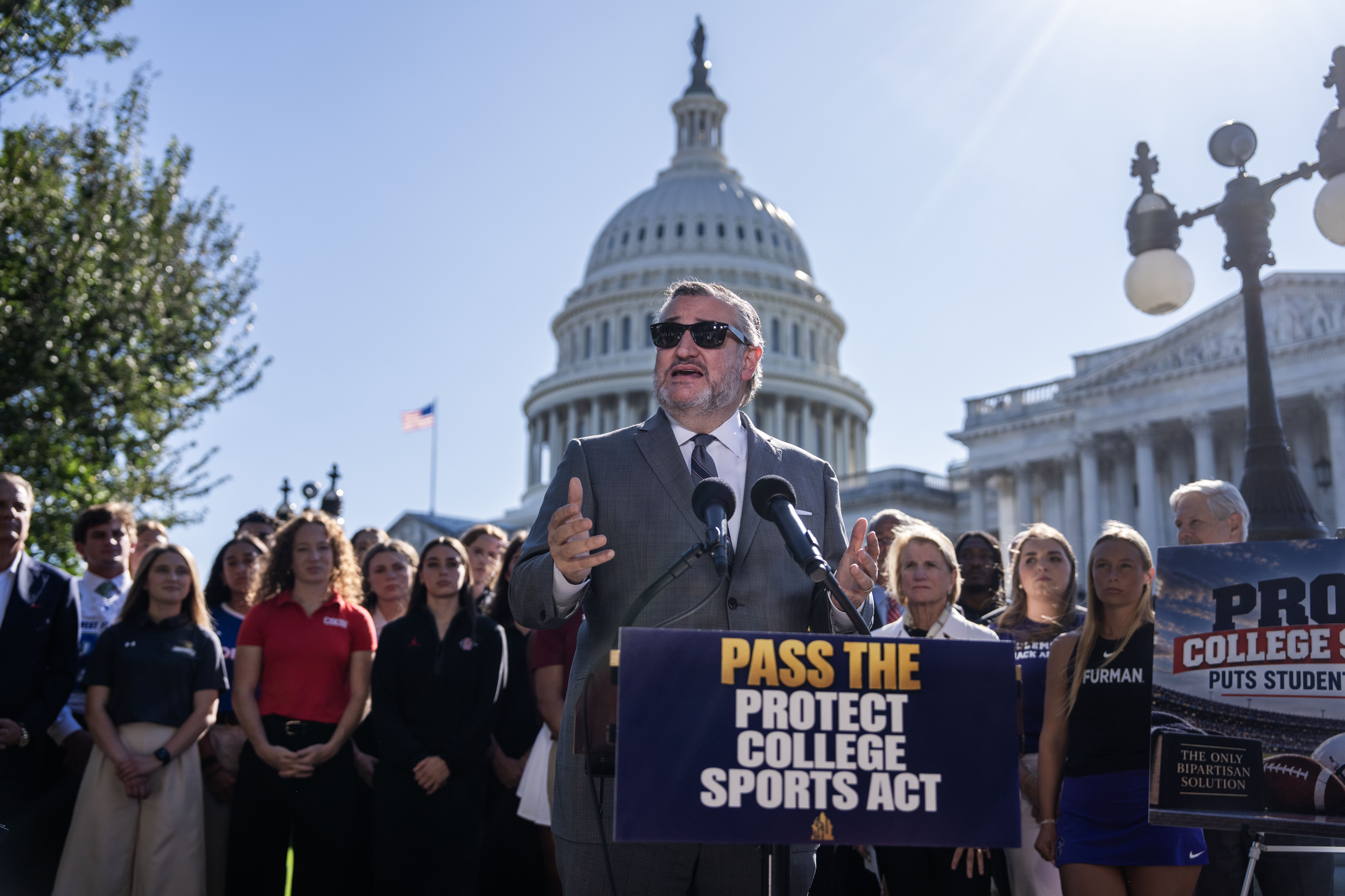Sen. Ted Cruz led the charge for passage of the Protect College Sports Act. Photo: Tom Williams/CQ-Roll Call via Getty Images
