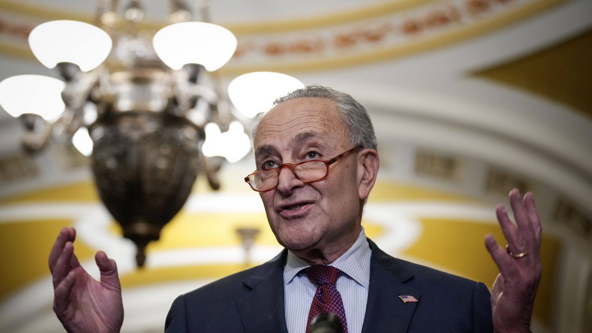 Senator Chuck Schumer in the Capitol 