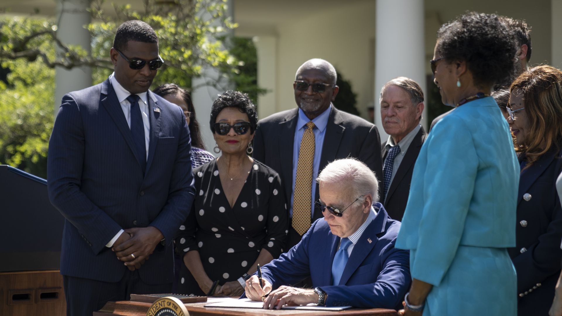 President Biden signs an executive order on environmental justice. 