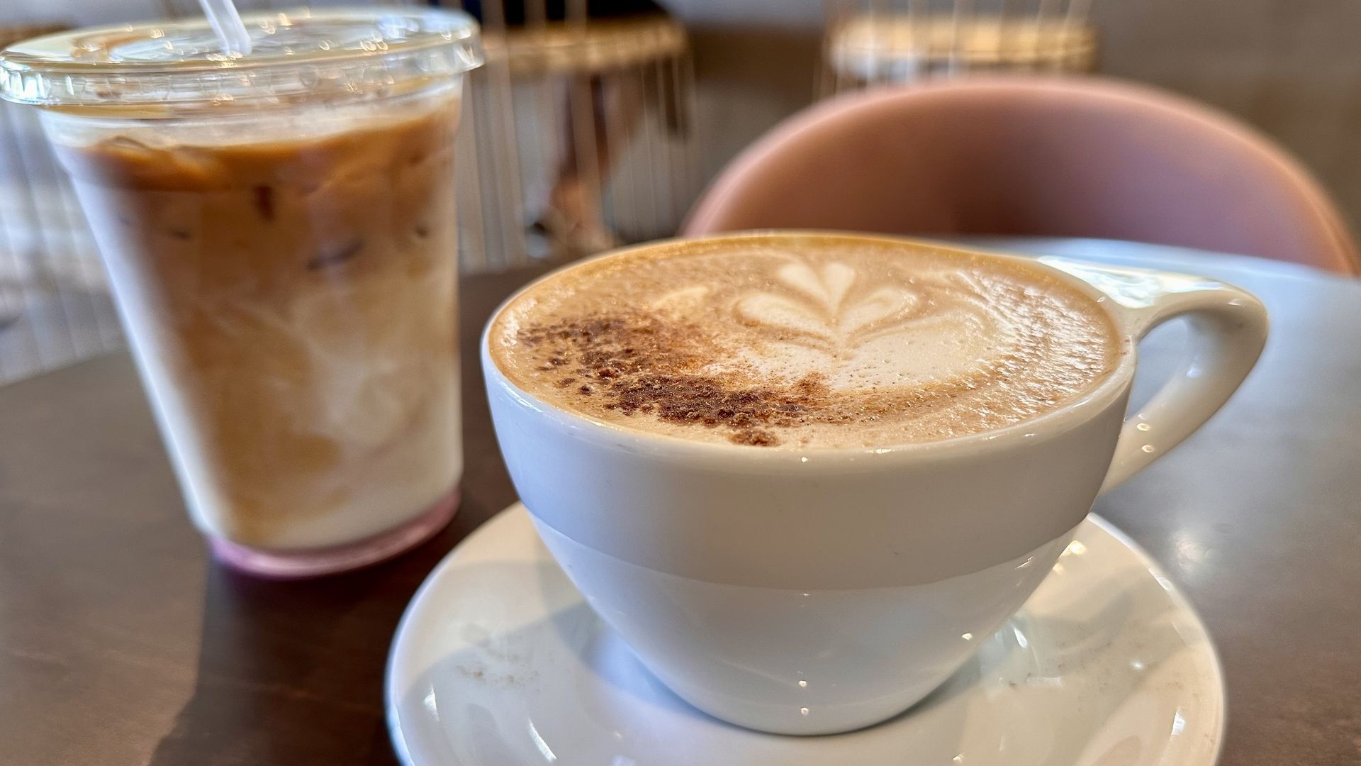Coffee in a white mug