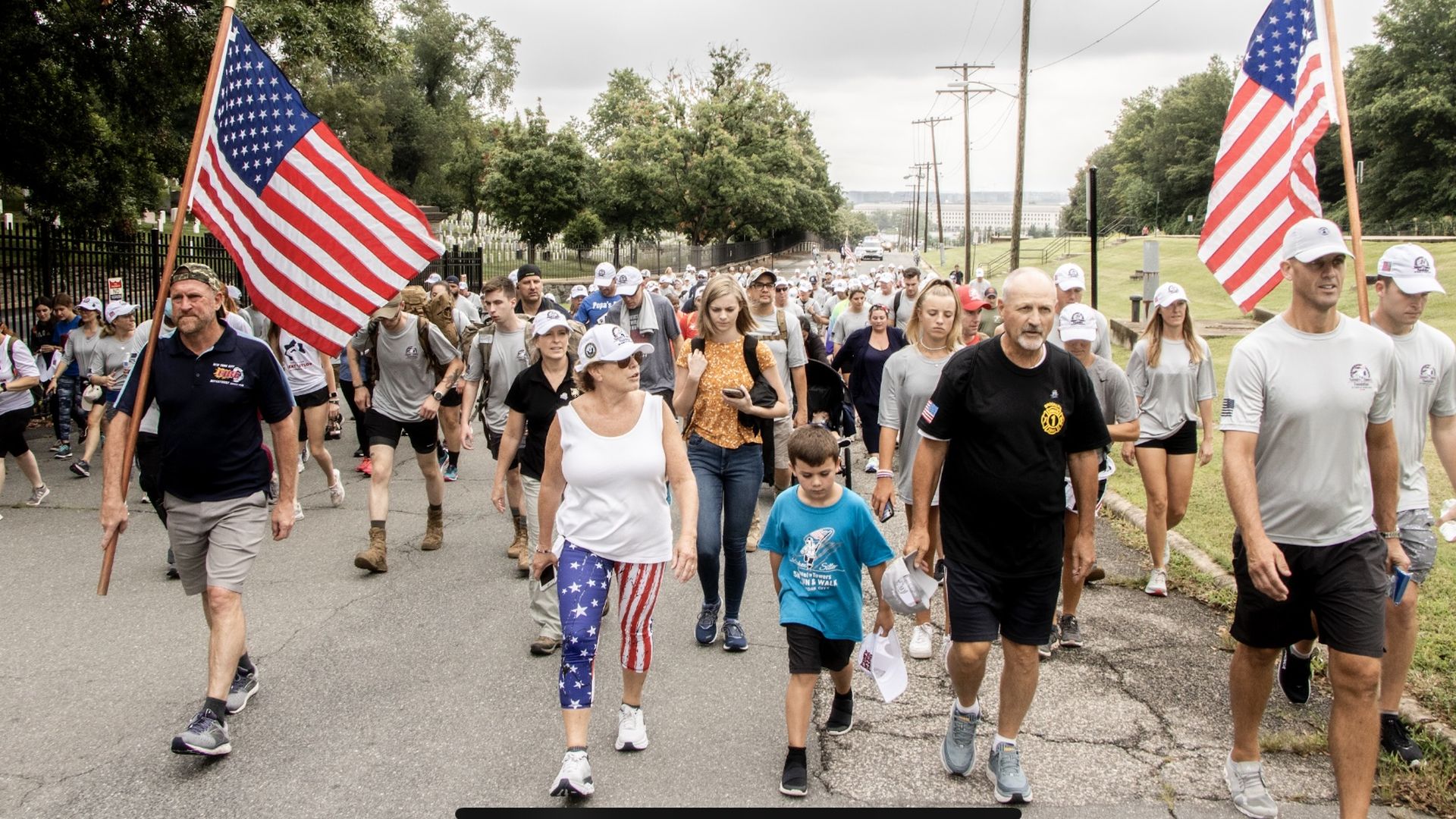 People marching