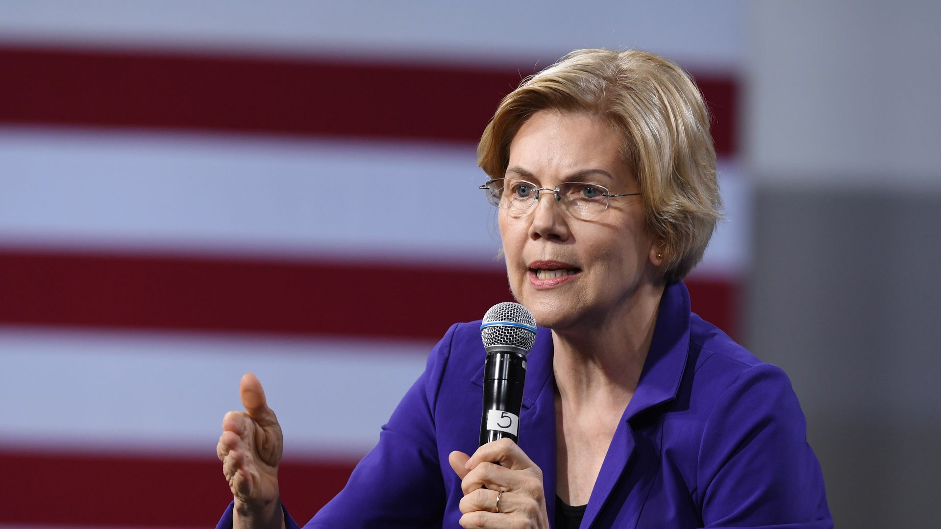 Democratic presidential hopeful Elizabeth Warren was scathing in her criticism for JPMorgan Chase.