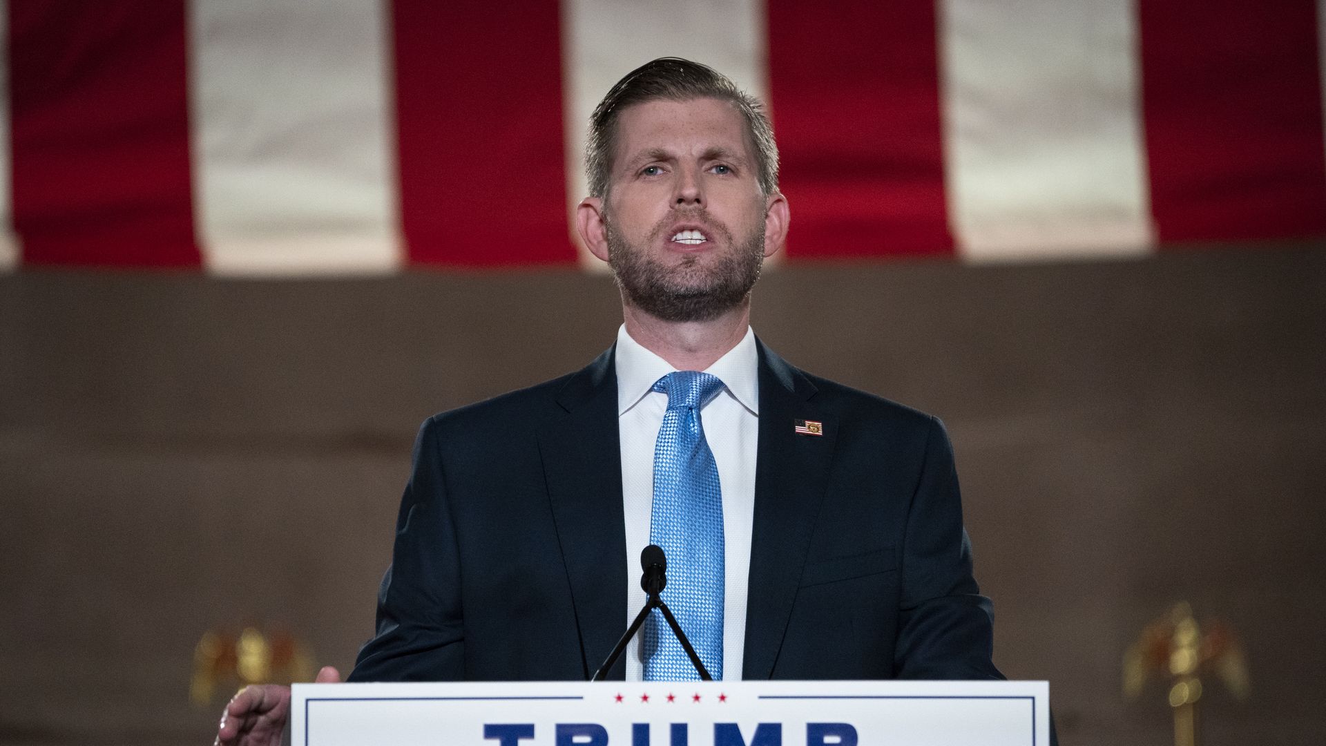 Eric Trump says his father ‘literally saved Christianity’ from ‘atheist Democrats who want to close churches’