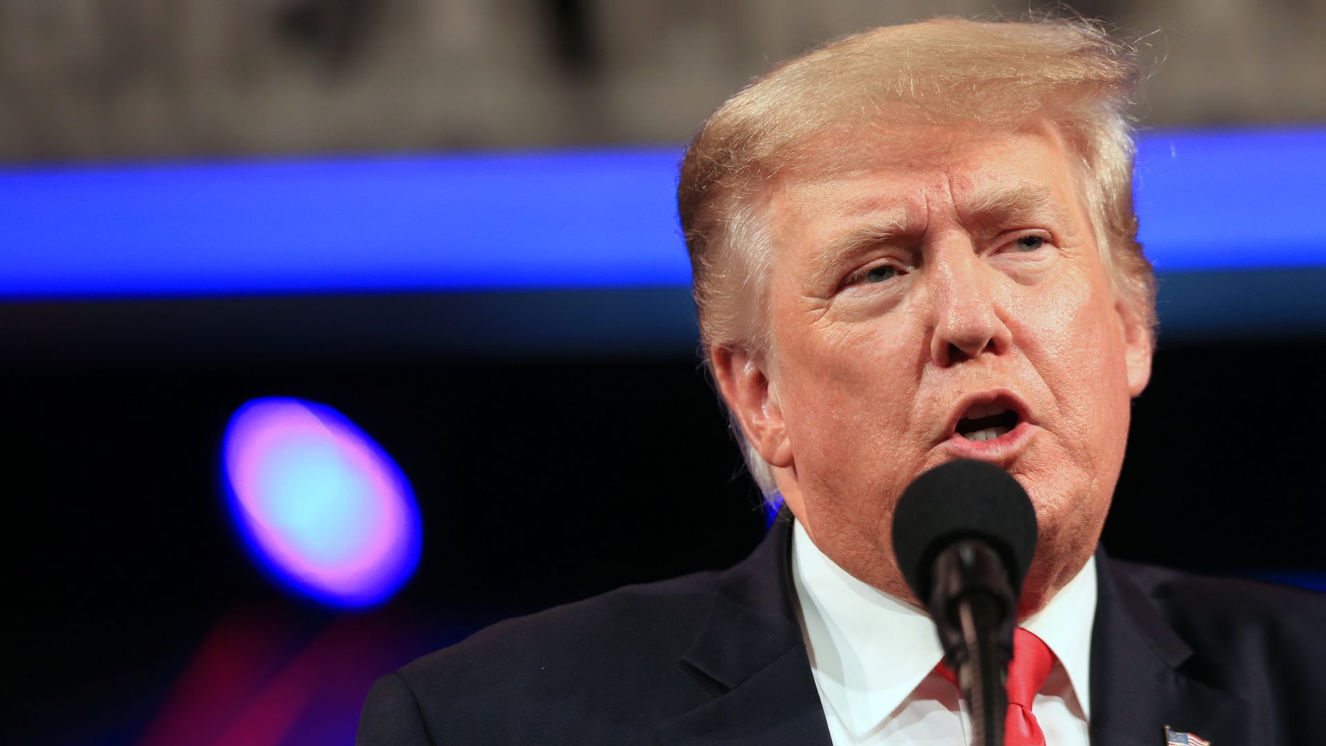 Former President Trump speaking in Dallas in July 2011.