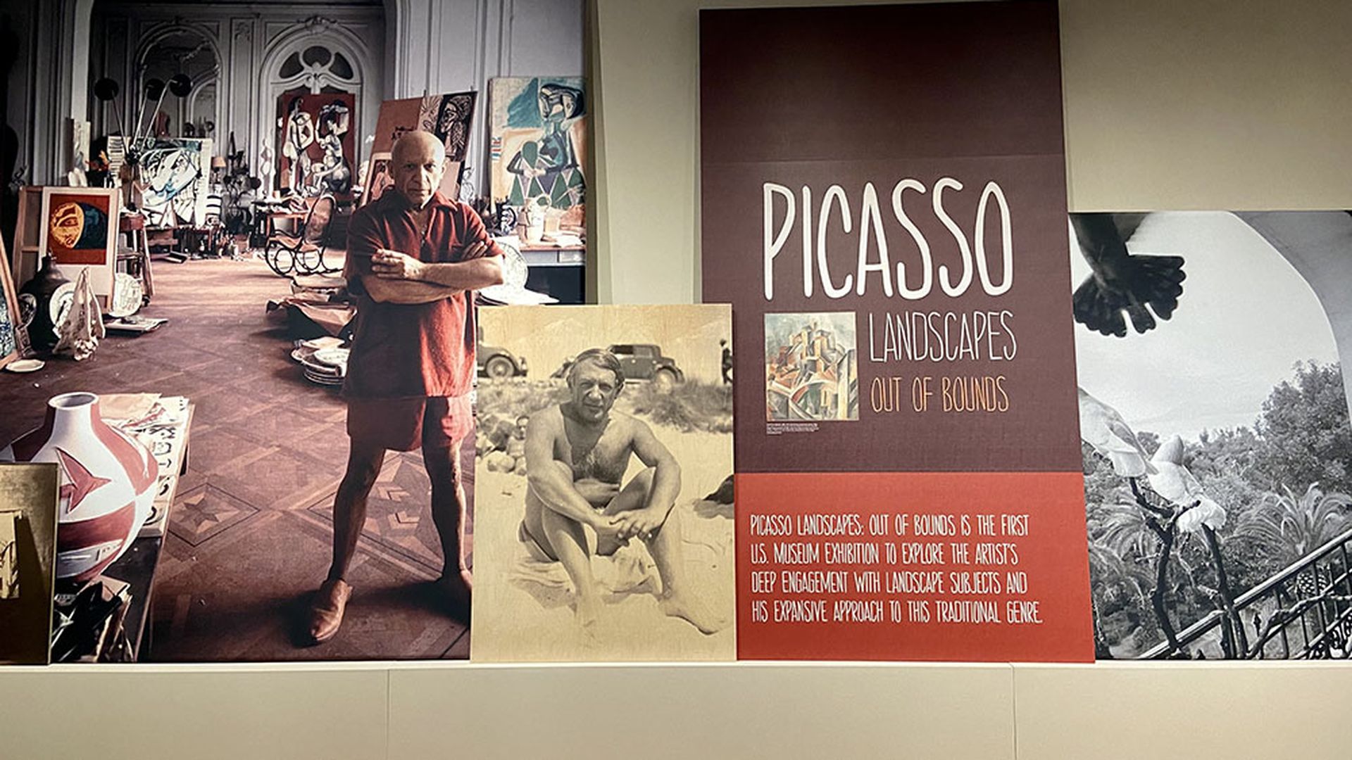 "Picasso Landscapes: Out of Bounds" entrance at the Mint Museum Uptown.