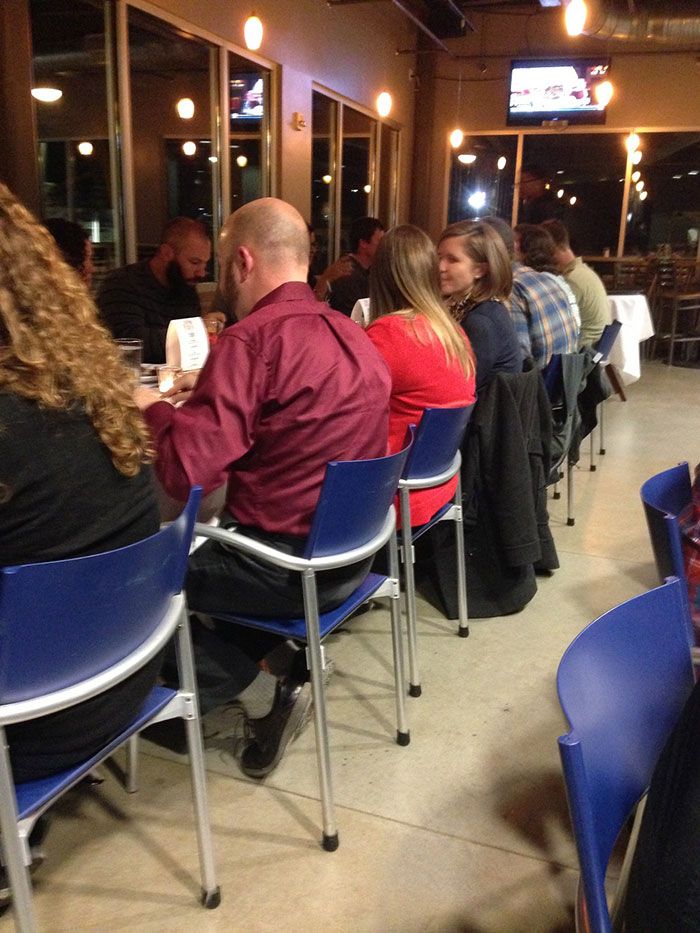 tables at craft beer dinner usnwc