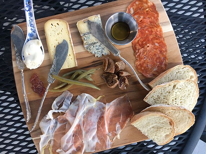 cheese and meat from loyalist market