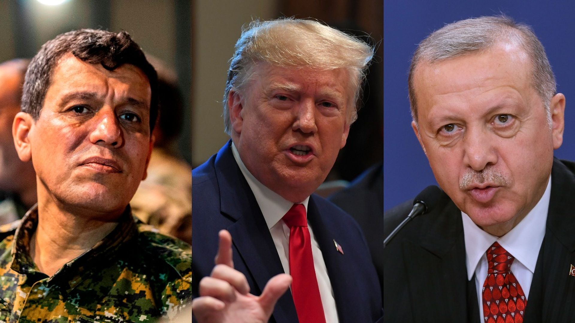 Mazloum Kobani, Trump and Erdogan