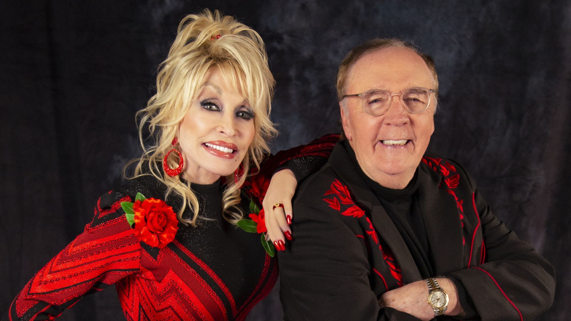 Dolly Parton with author James Patterson