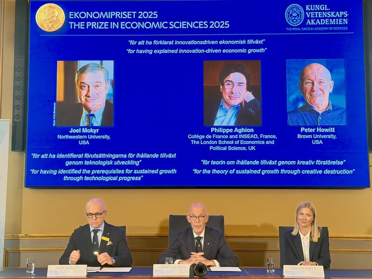 Three economists win Nobel for work on innovation and growth