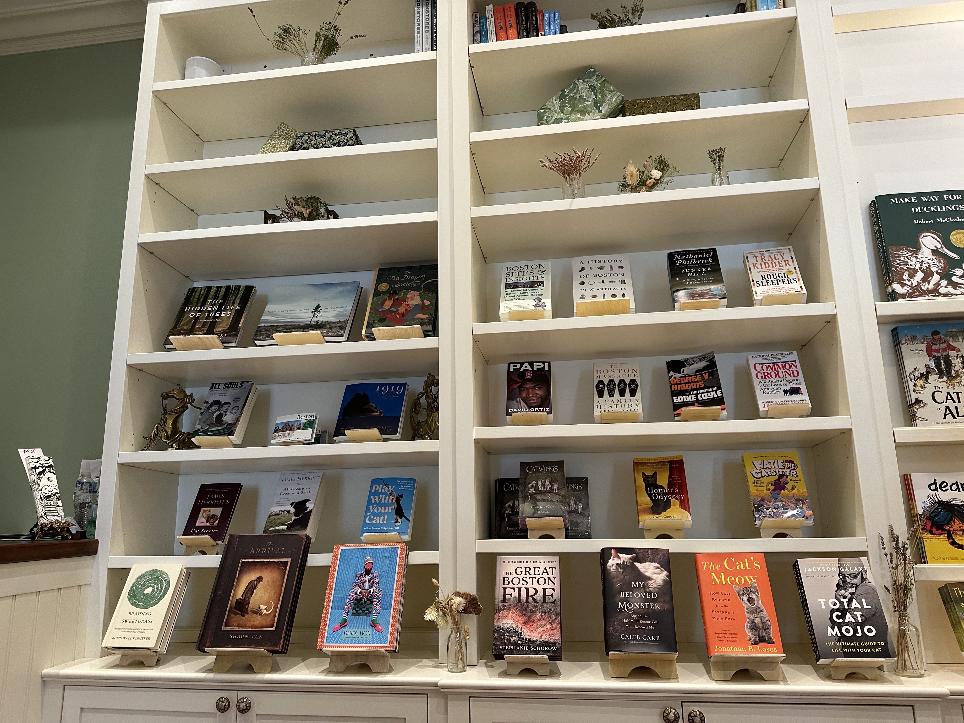 Books for sale at A Sanctuary Cafe