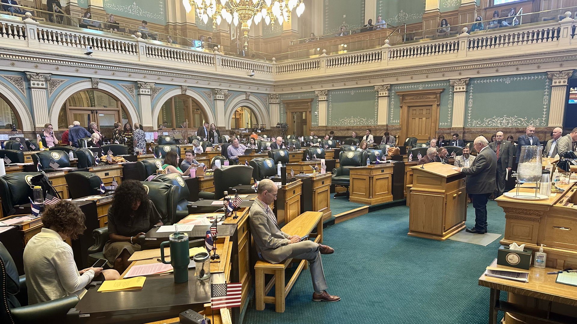 House lawmakers debate property tax bills Tuesday at the state Capitol. Photo: John Frank/Axios