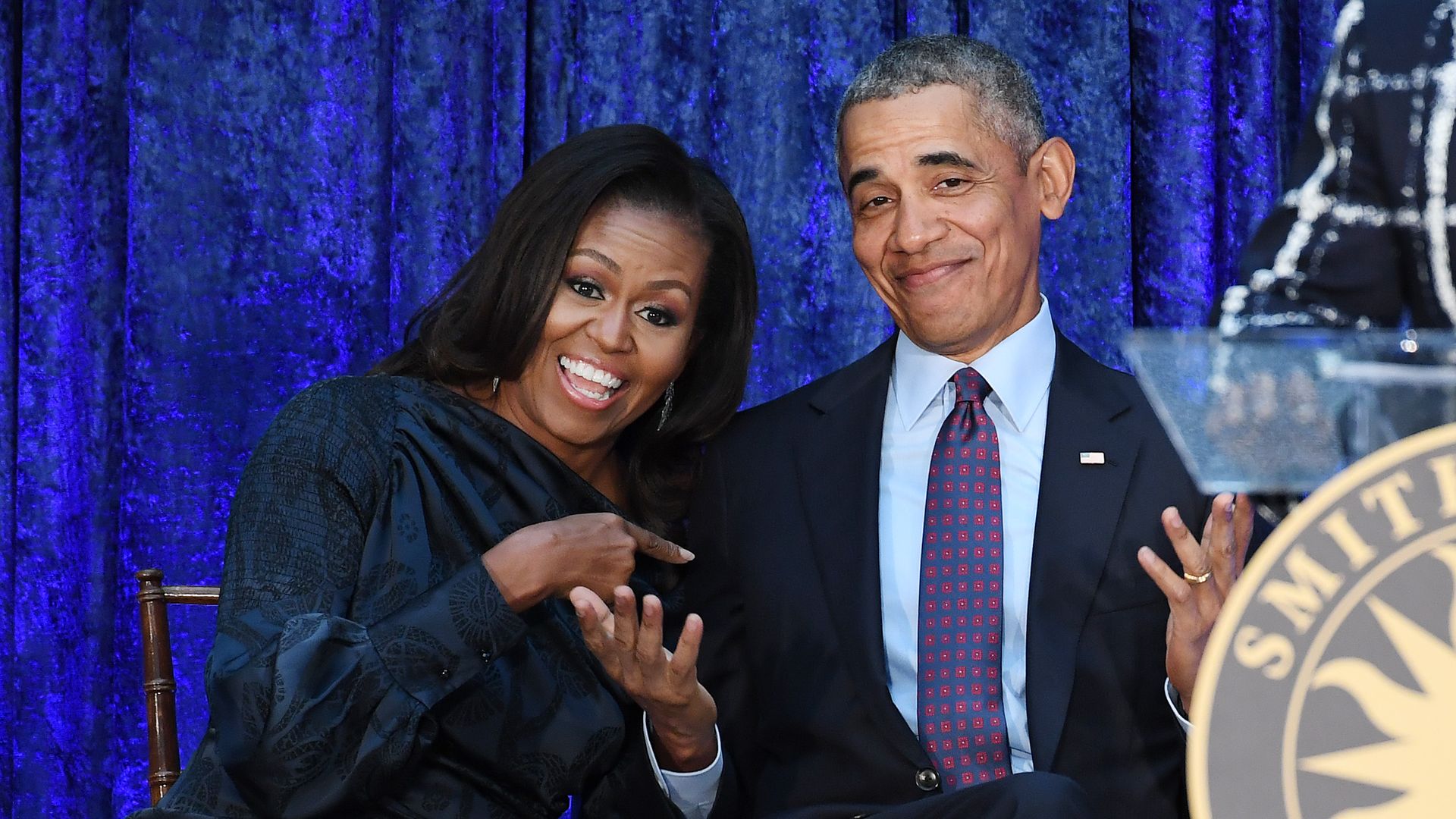 Former President Barack Obama and First Lady Michelle Obama