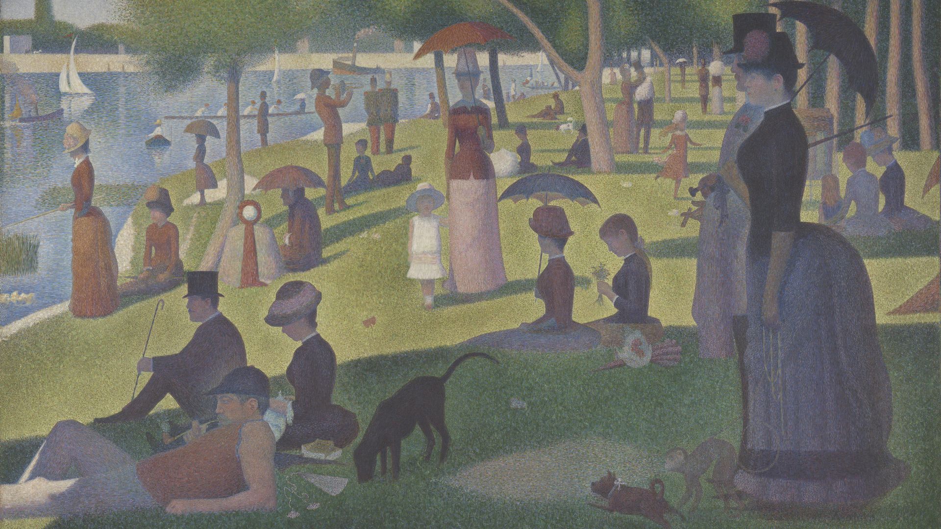 Georges Seurat's "A Sunday on La Grande Jatte — 1884 (detail)"