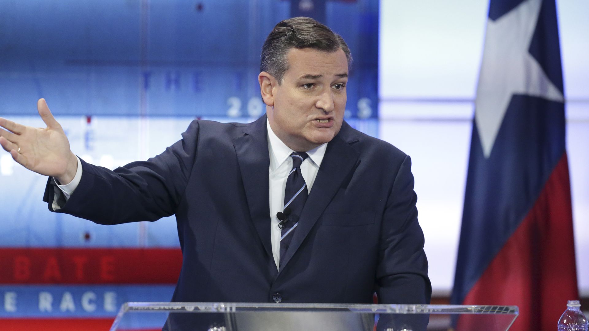 Sen. Ted Cruz speaking at a debate