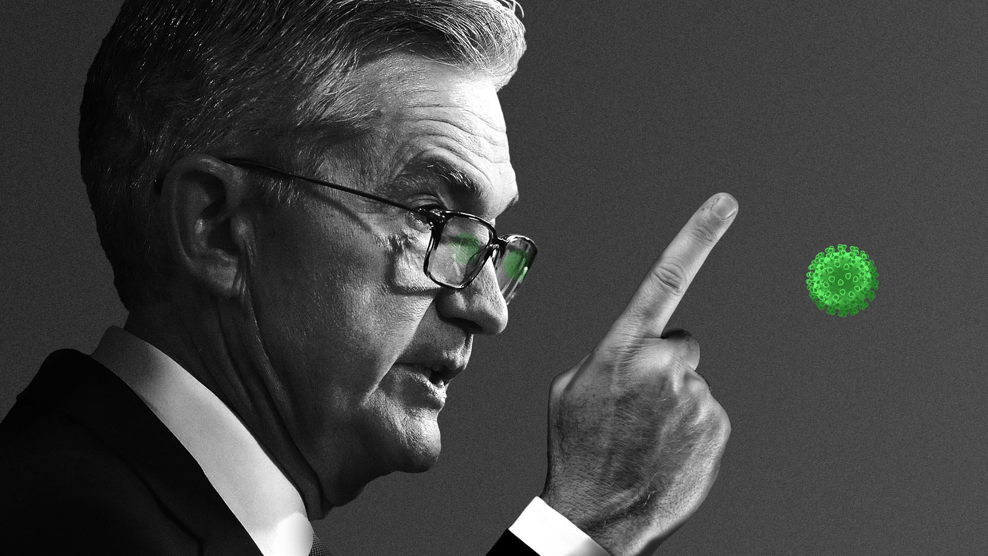 Illustration of Fed Chairman Jerome Powell