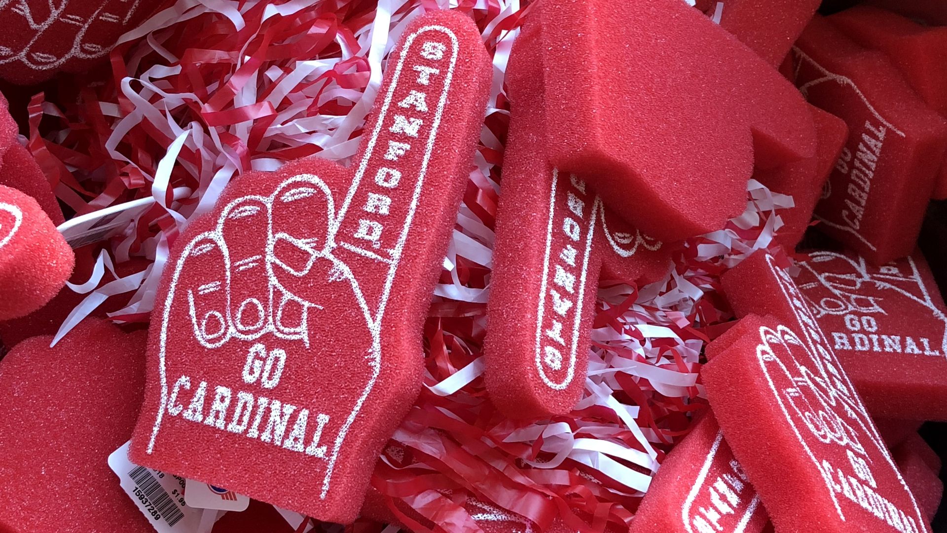 Stanford foam fingers