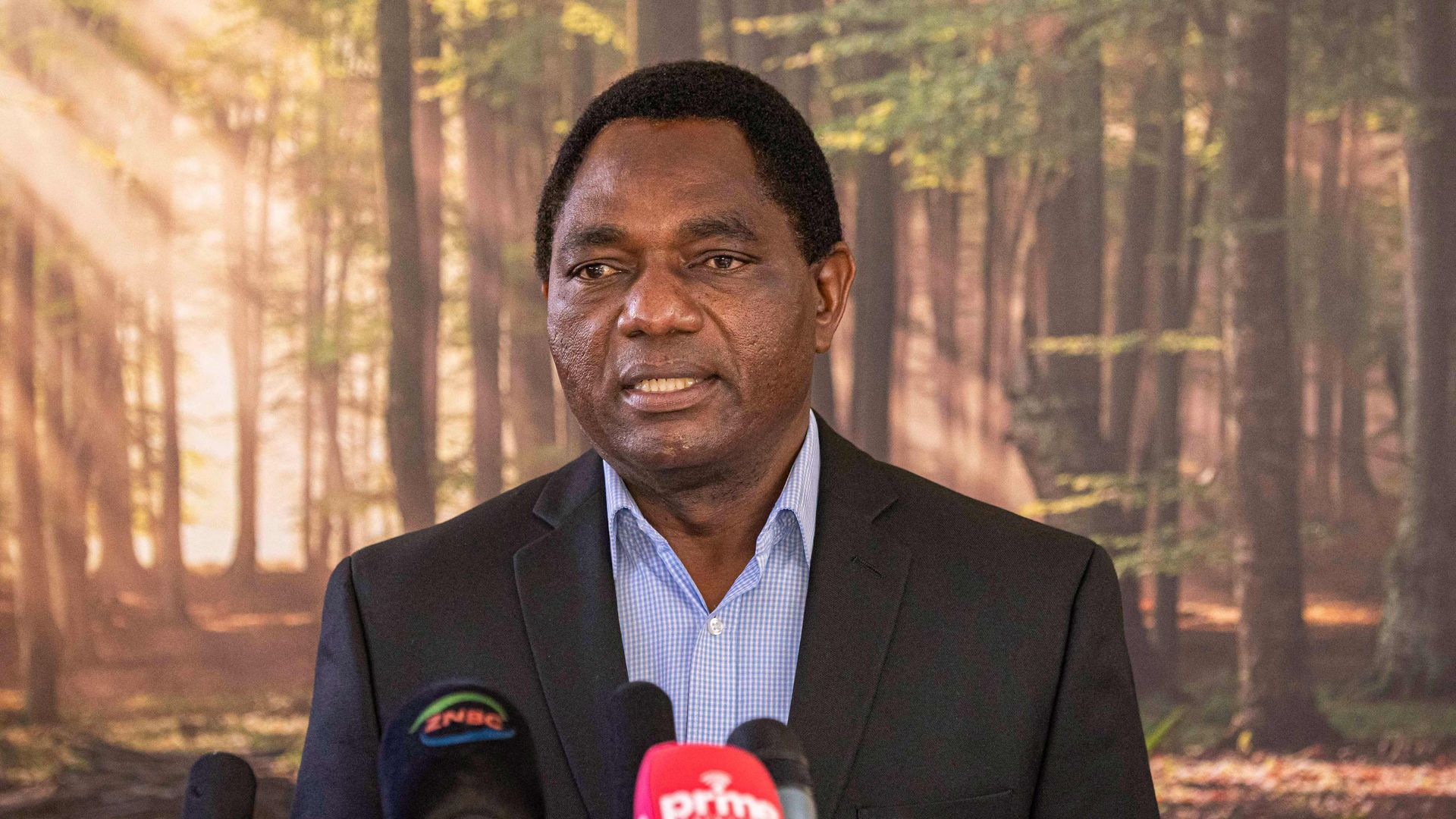 Zambia’s veteran opposition leader Hakainde Hichilema