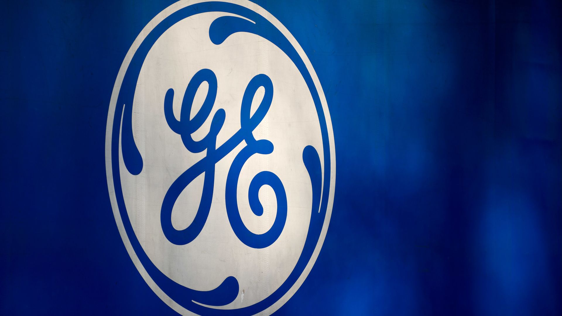 blue & white general electric logo