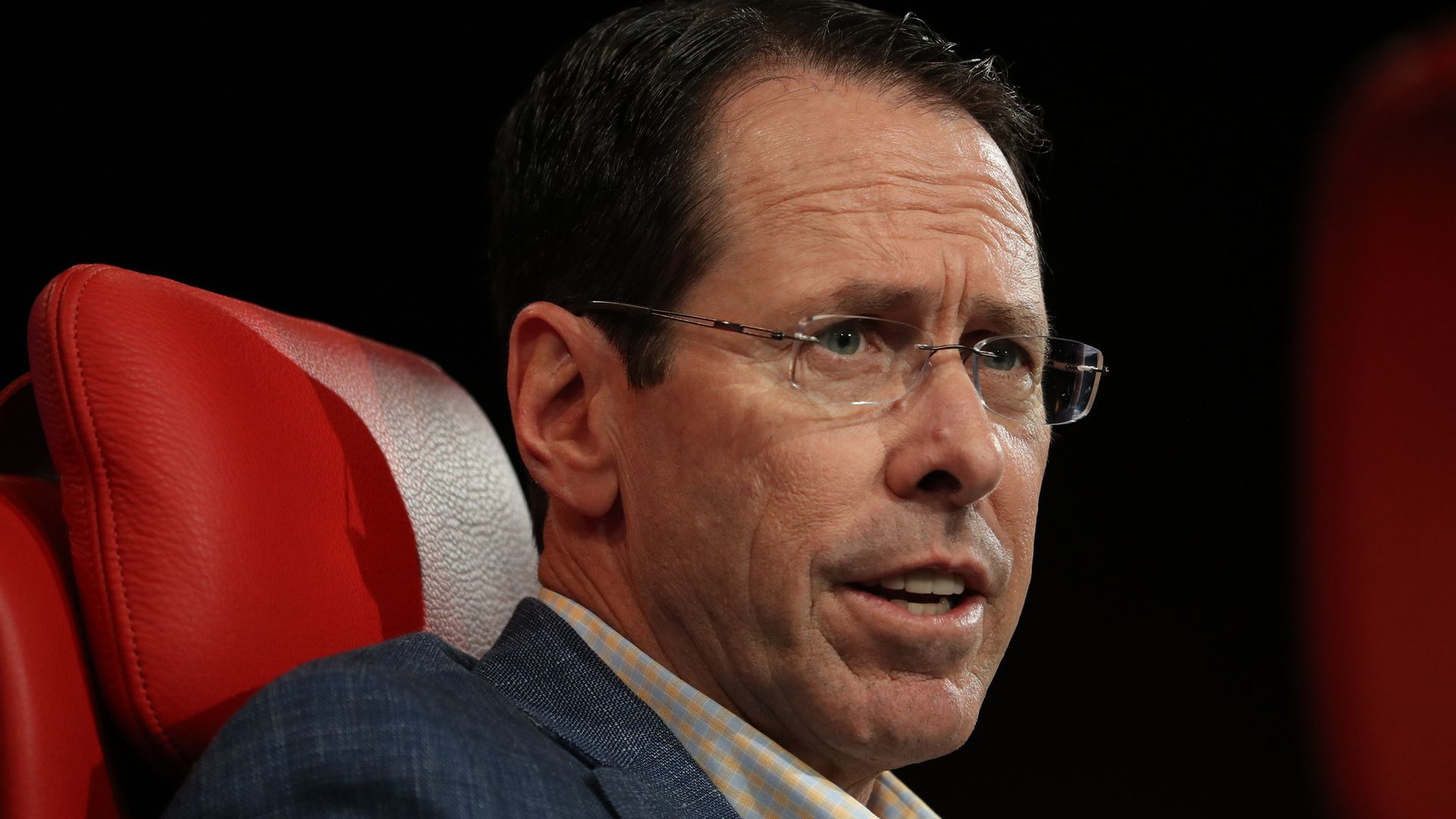 AT&T CEO Randall Stephenson face in closeup