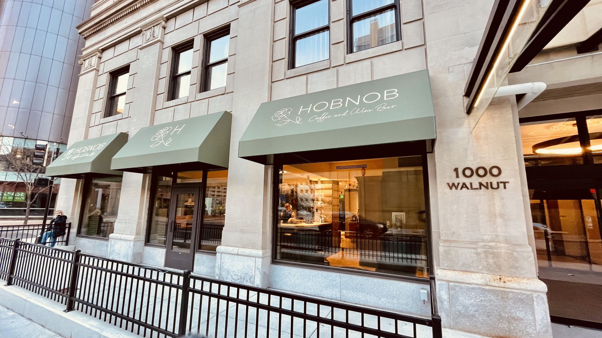 A photo of Hobnob coffee in Des Moines.