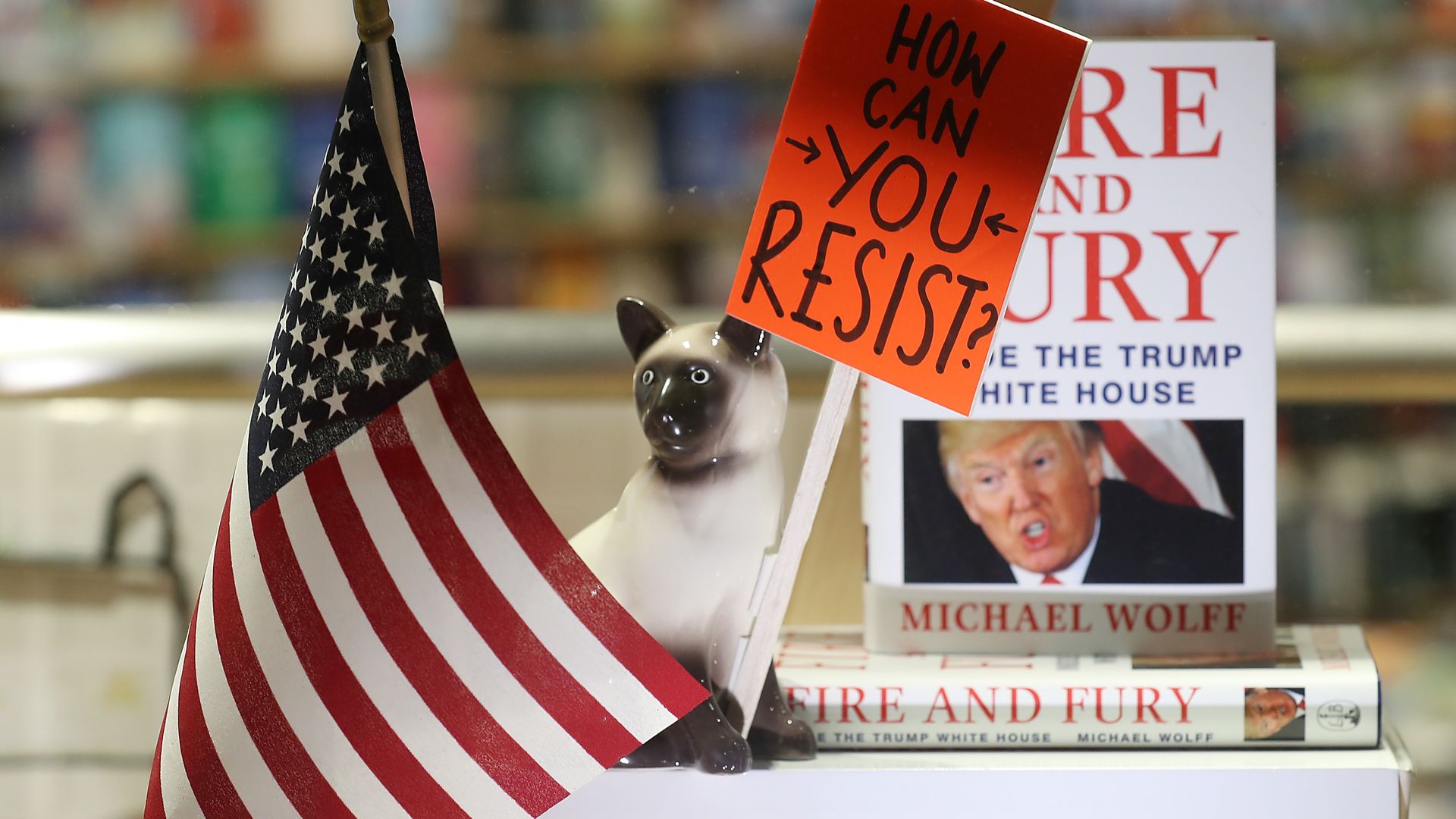 Window display at Waterstone's Piccadilly in London.