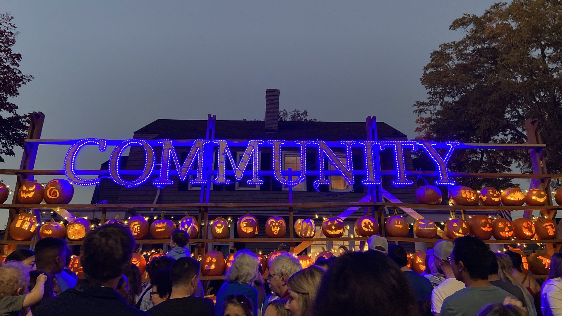 pumpkin wall in elizabeth in charlotte north carolina