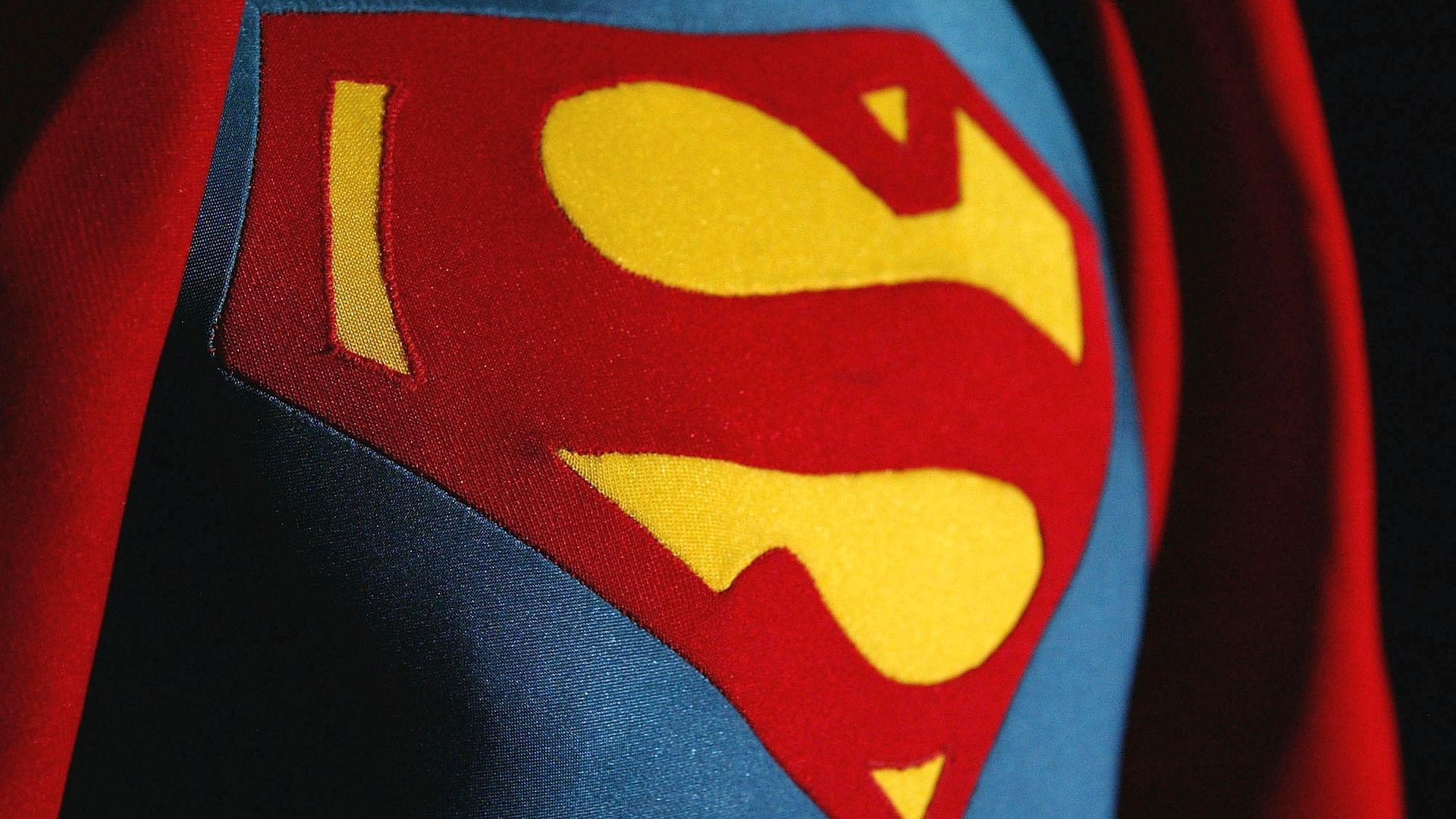 The front of a Superman costume. 