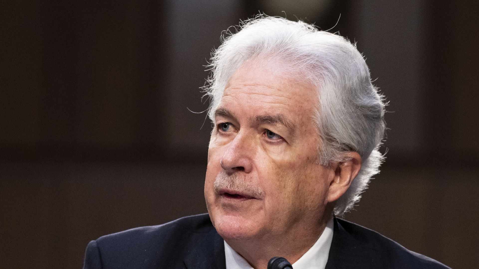 CIA Director William Burns testifies during the Senate Select Intelligence Committee hearing on "Worldwide Threats" on Thursday, March 10, 2022. (Bill Clark/CQ-Roll Call, Inc via Getty Images)