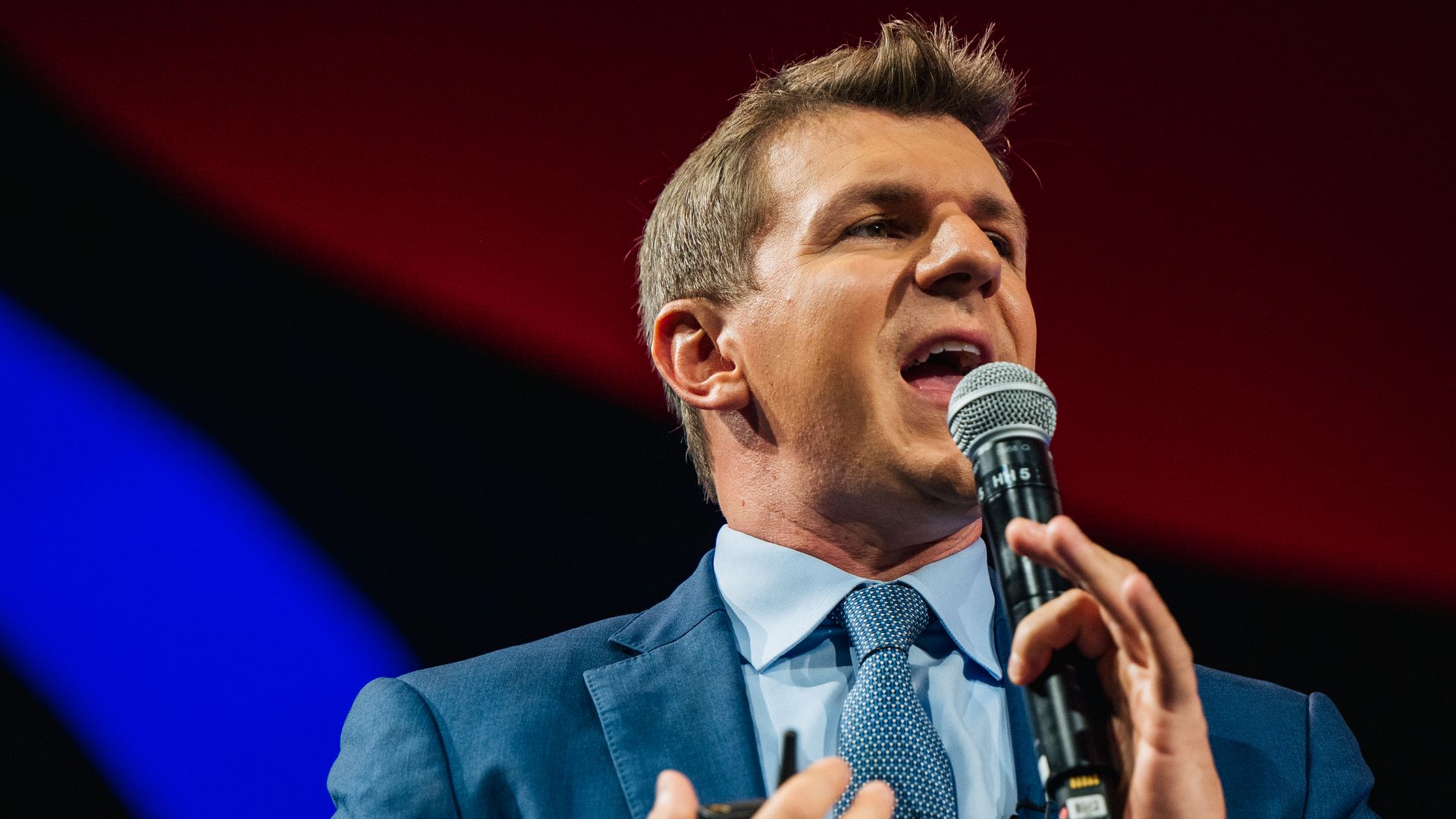 Project Veritas founder James O'Keefe speaks at the Conservative Political Action Conference.