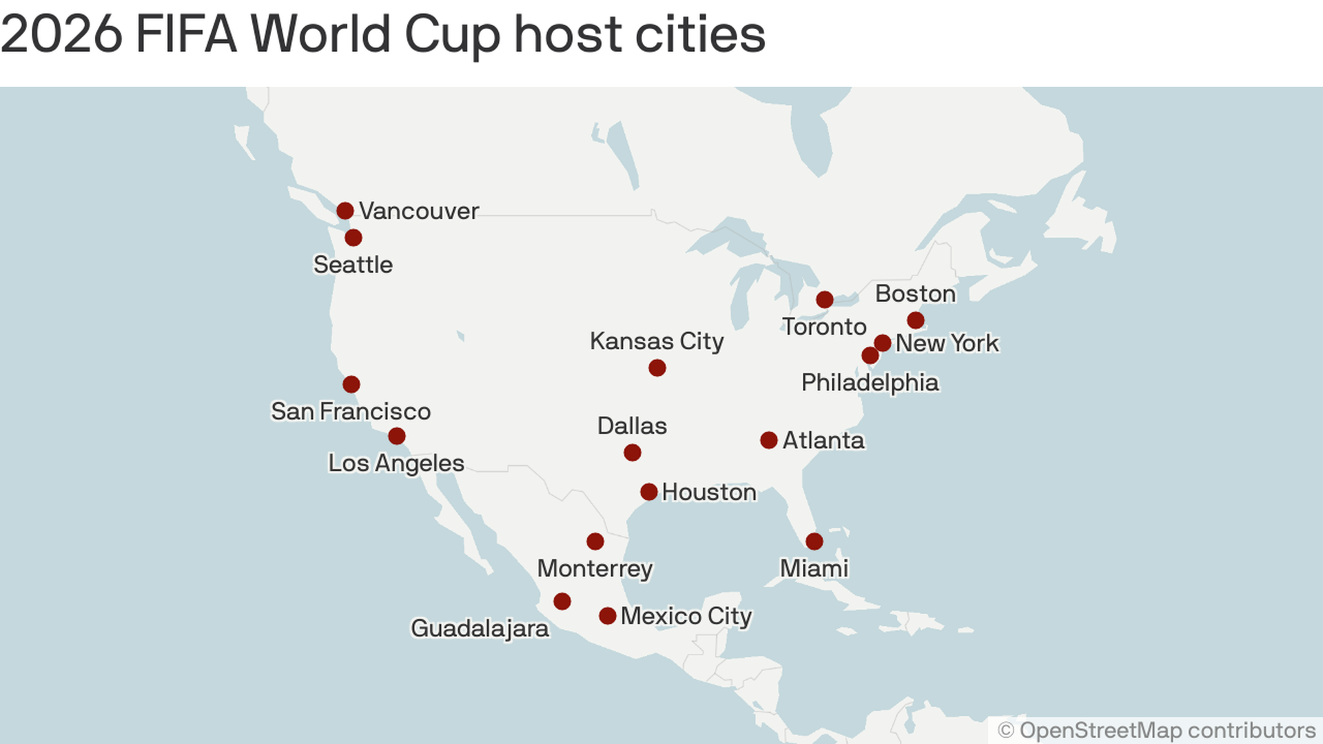 World Cup 2026 host cities announced: Full list
