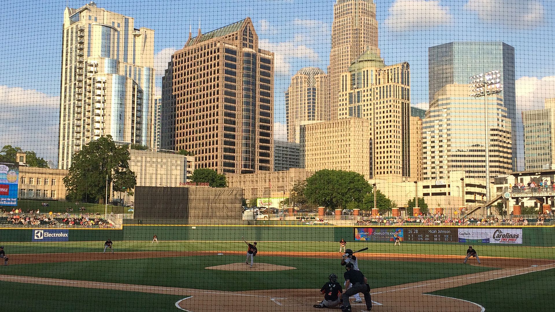 BB&T Ballpark skyline