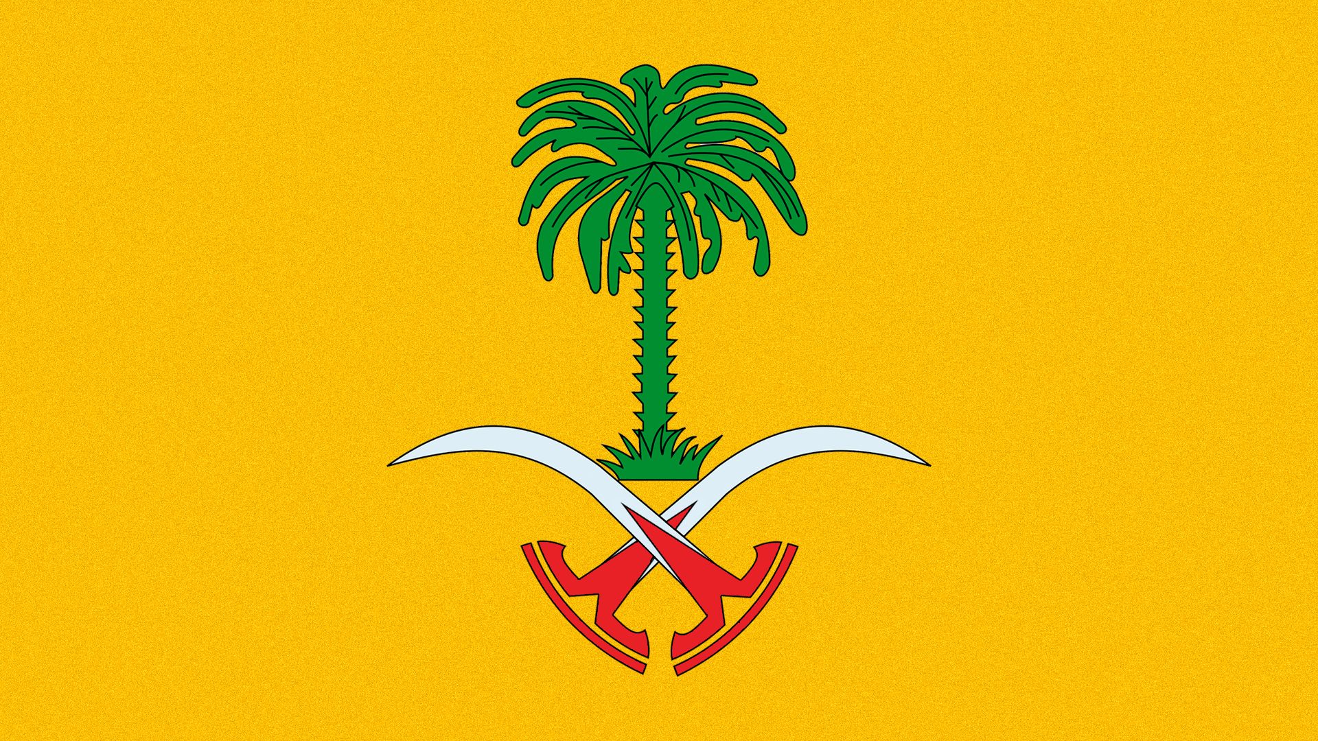 A Saudi Arabian desert with a Tesla logo