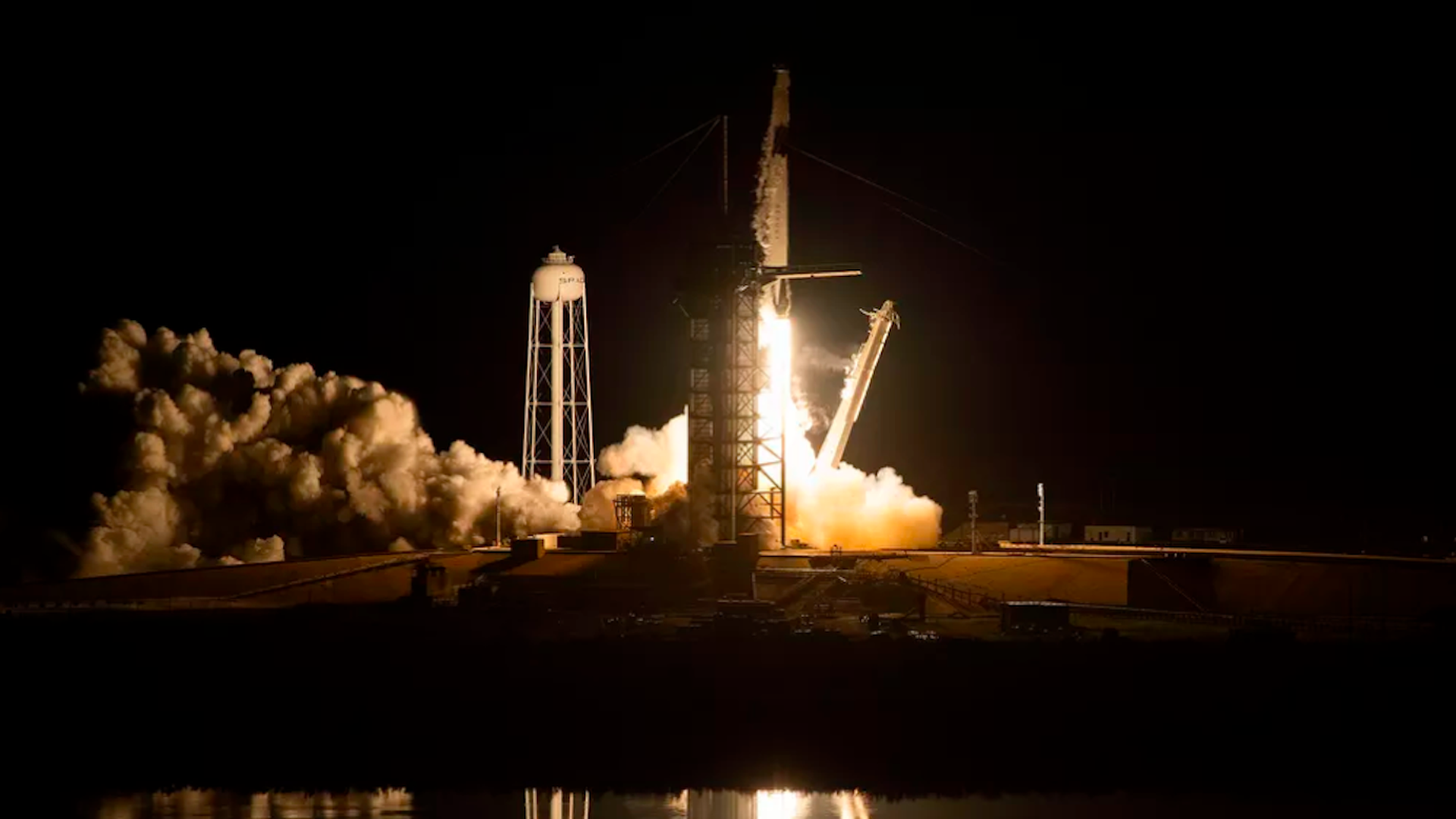 SpaceX rocket during launch