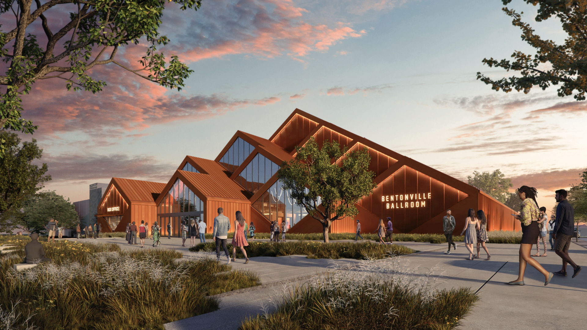rendering of proposed Bentonville Ballroom